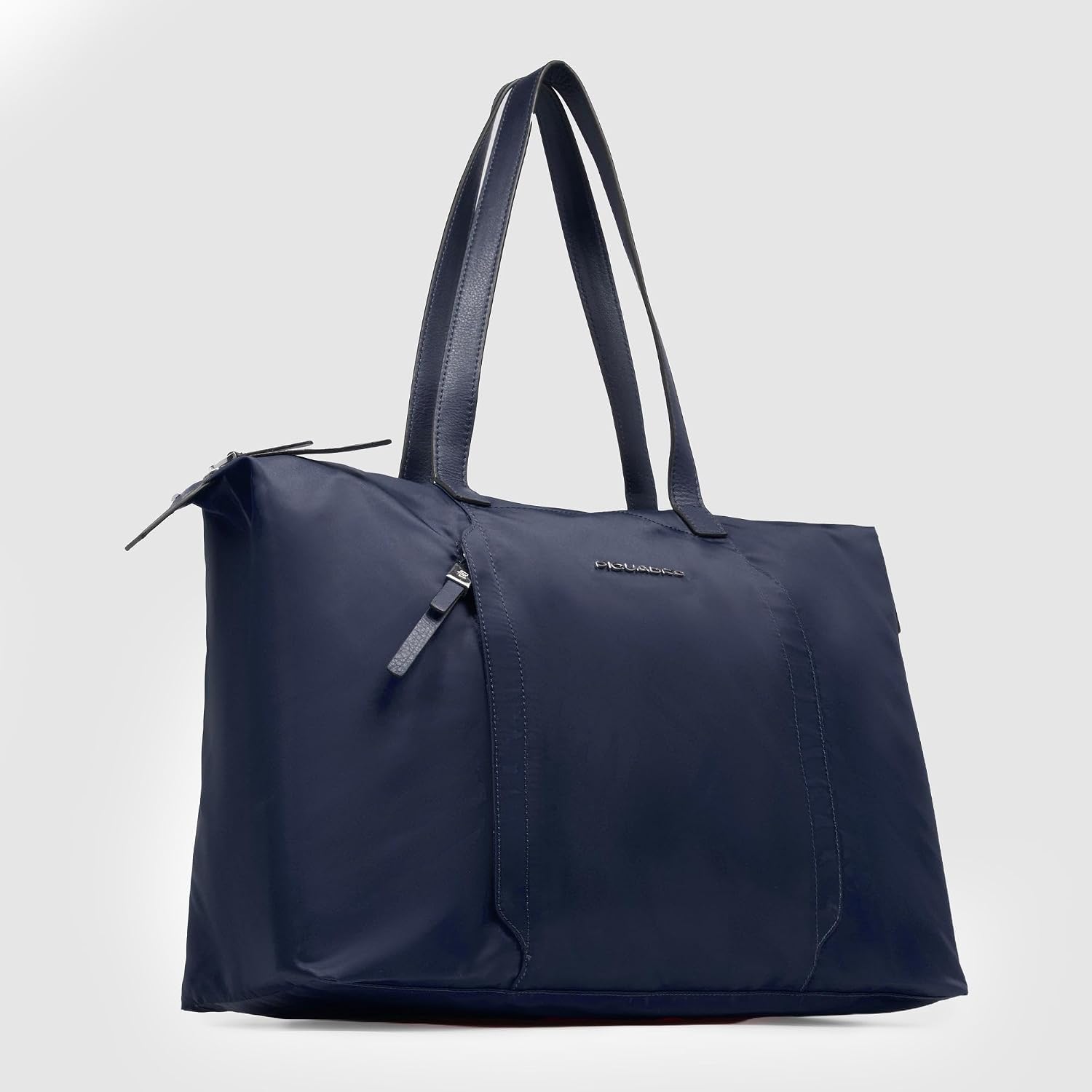 Detalle 2 de PIQUADRO Borsa pieghevole porta PC 15.6 pollici – Pelle e tessuto, Donna