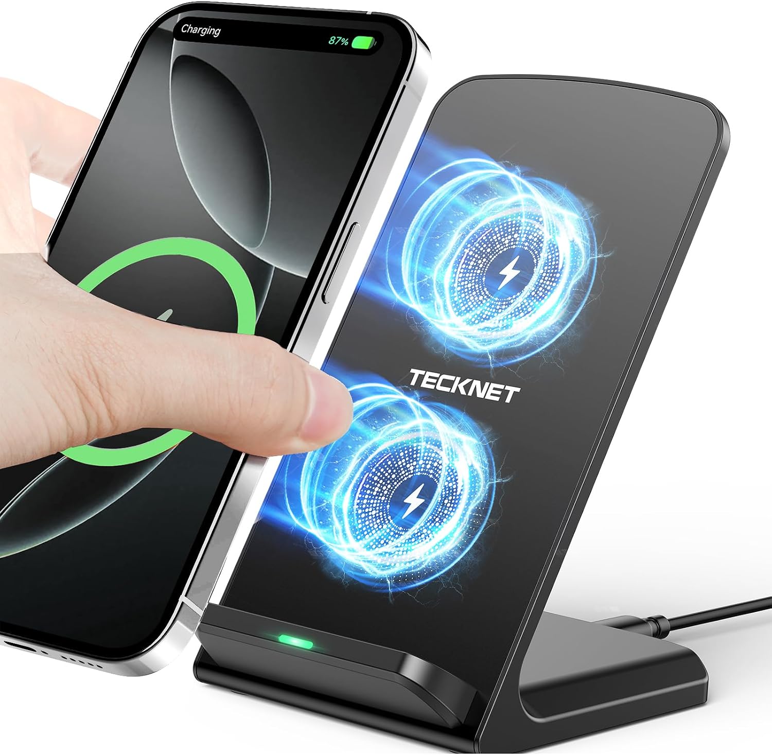 Detalle de TECKNET Wireless Charger Stand 15W Qi