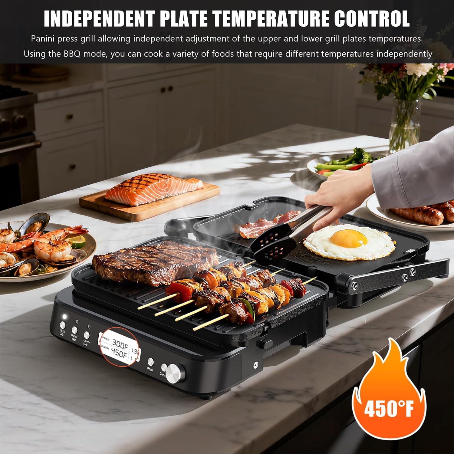 Thumbnail 3 de CATTLEMAN Panini Grill Press 1600W 🥪