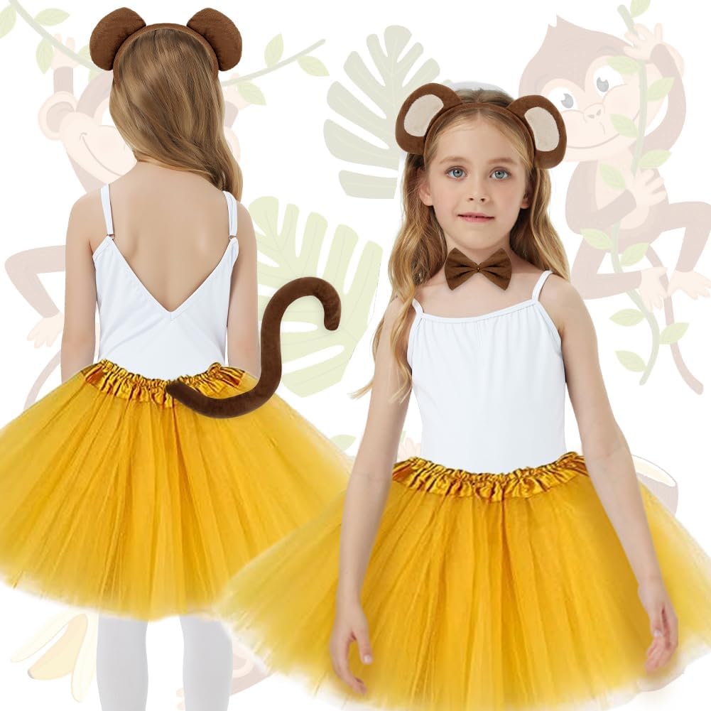 Detalle 2 de AOOWU 3 Pezzi Scimmia Costume Set per bambini 🎭