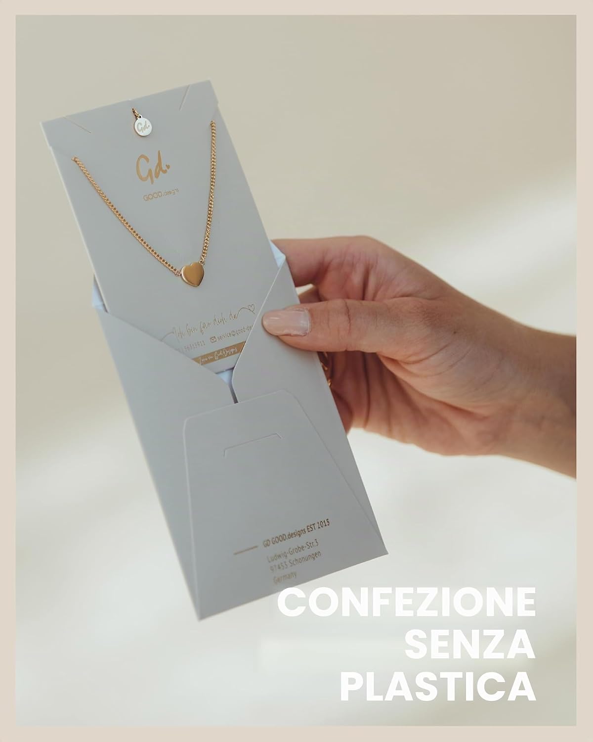 Thumbnail 5 de GD GOOD.designs Collana cuore 40+5cm