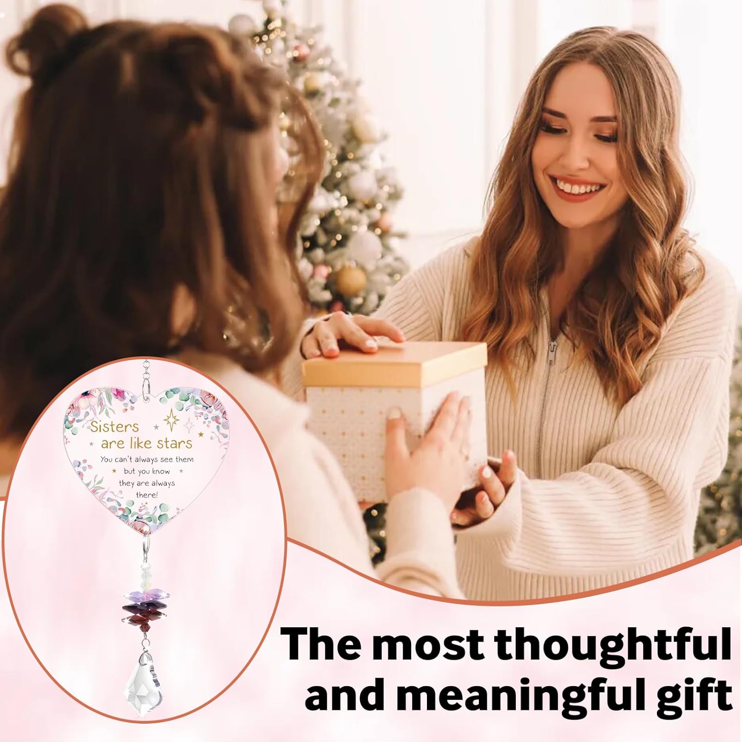 Thumbnail 1 de Sister Gifts Crystal Suncatcher for Sister