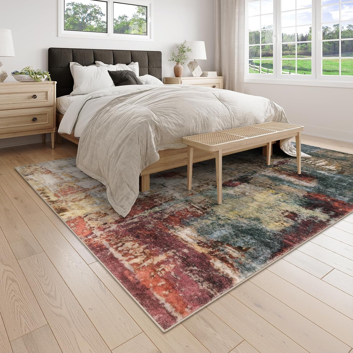 Thumbnail 2 de Lahome Modern Abstract Living Room Rug 8x10