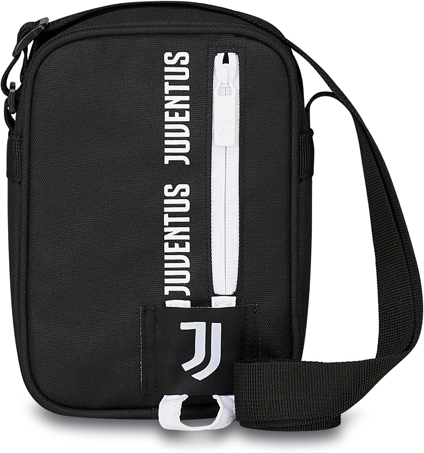 Detalle 1 de Seven Juventus Tracolla Bambini e Ragazzi, Bianco e Nero – Tracolla regolabile per sport e tempo libero