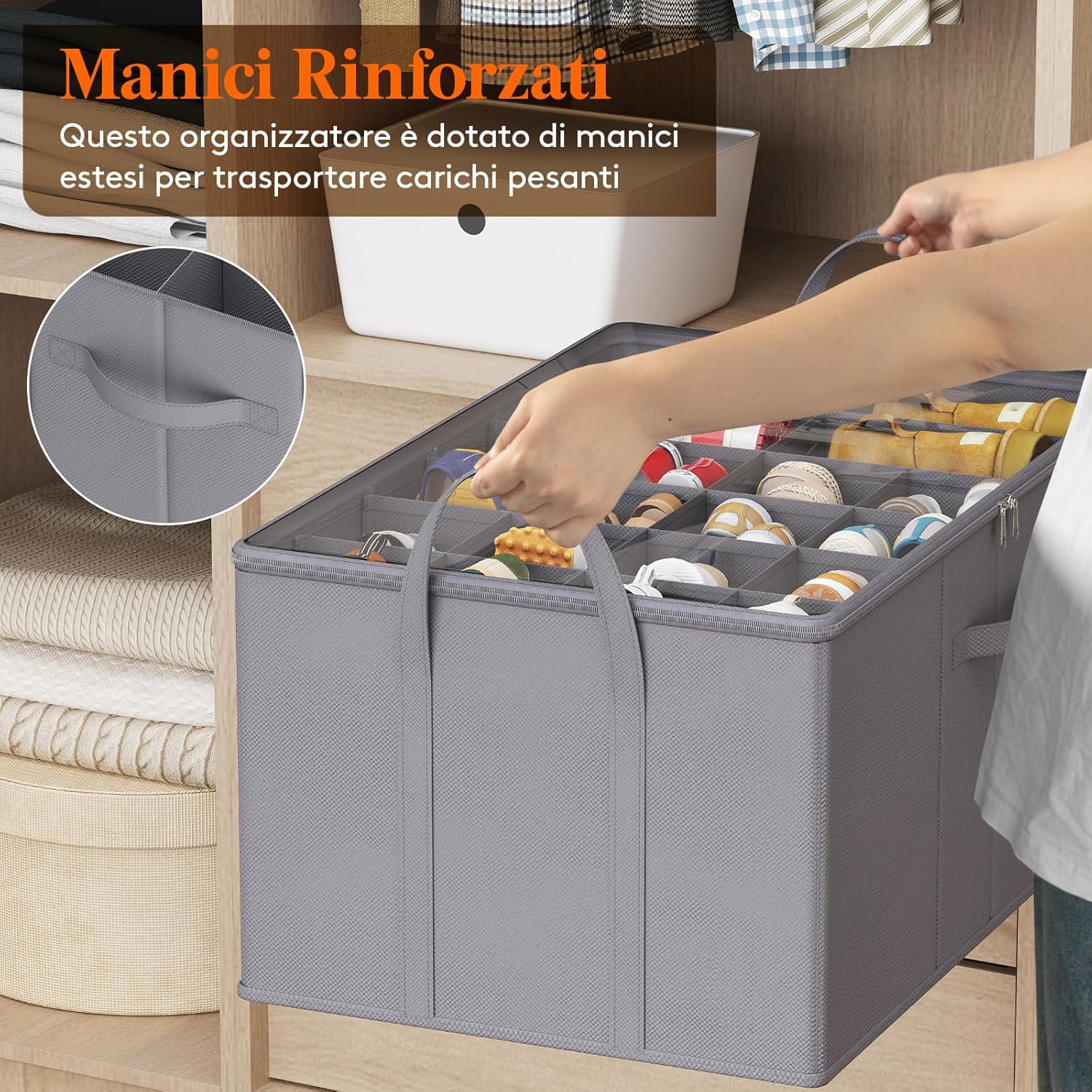 Detalle de Lifewit organizer scarpe 66x42x30 cm