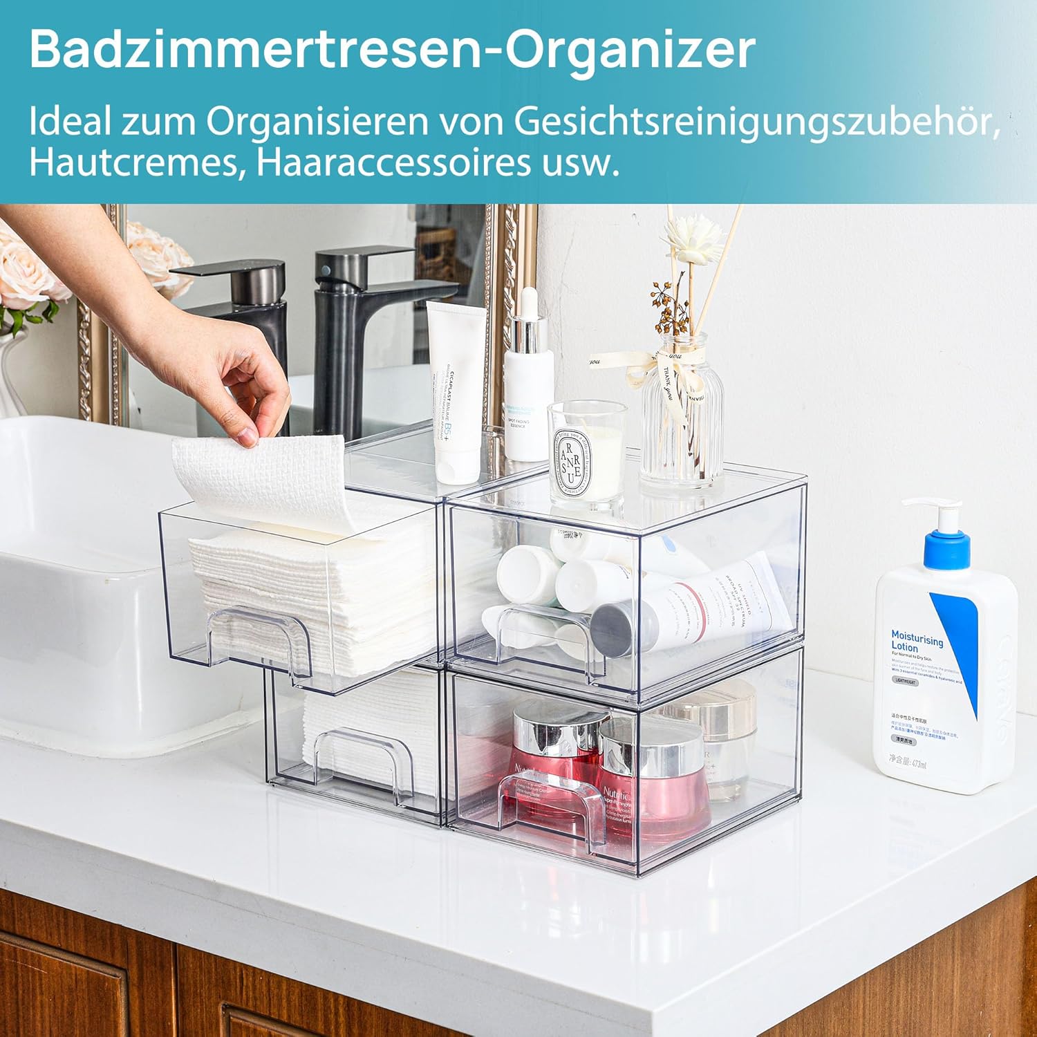 Thumbnail 3 de Vtopmart 4er-Set Aufbewahrungsboxen 4 Stück 🧺