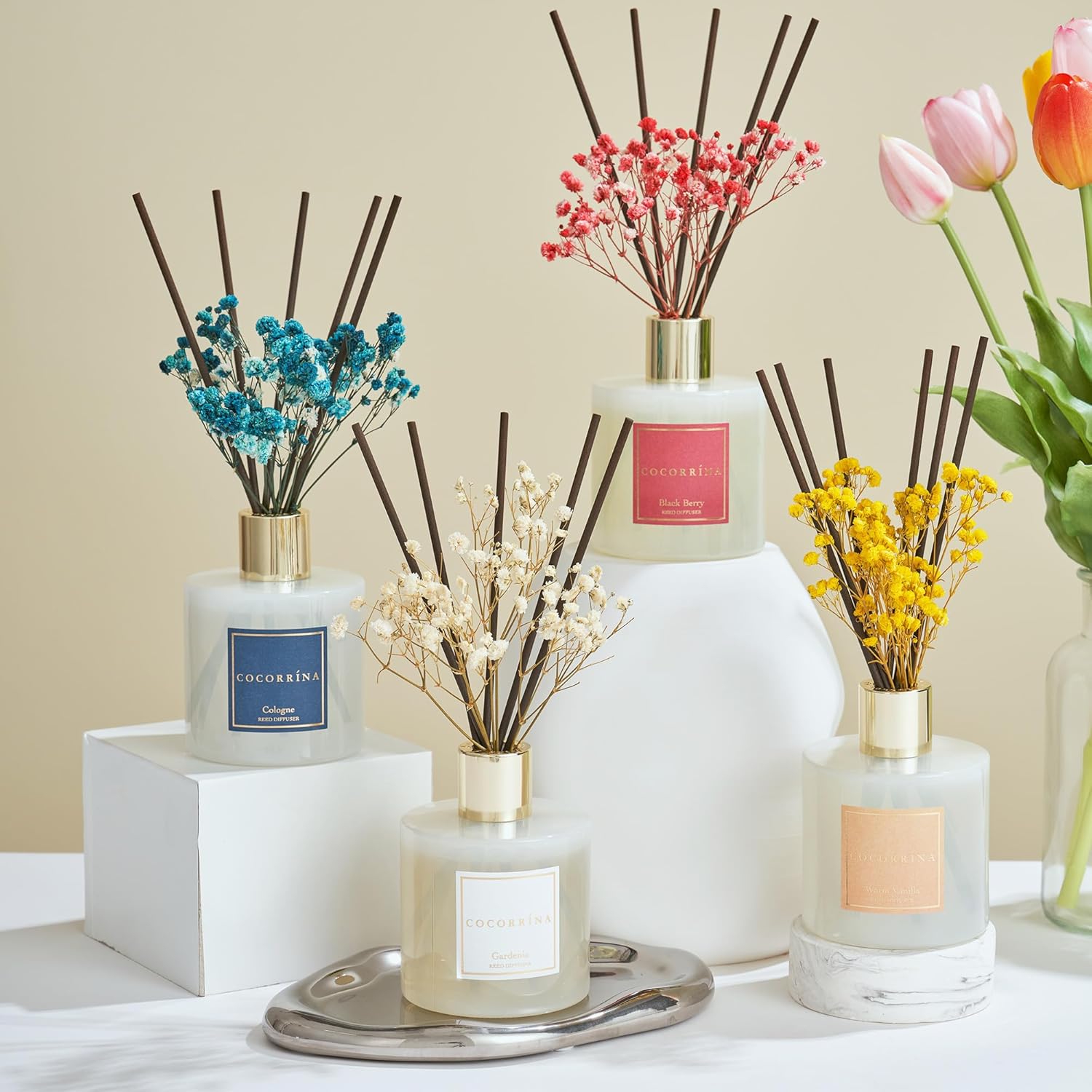 Thumbnail 5 de Cocorrína Warm Vanilla Reed Diffuser with 8 Sticks 🕯
