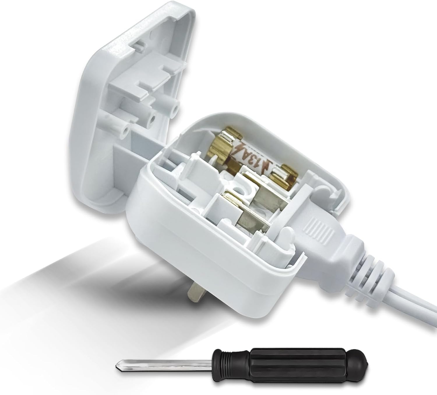 Thumbnail 6 de US to UK Plug Adapter with Screwdriver (13A) – Safe Fuse UK Converter for Type A USA/China/Japan to UK