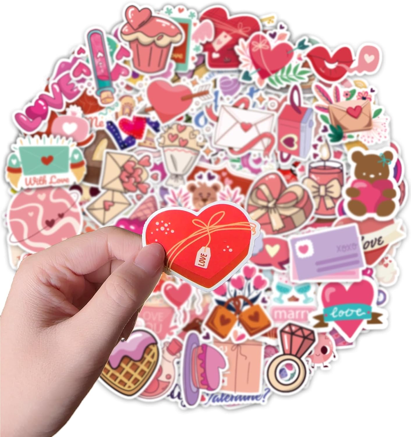 Thumbnail 2 de Valentines Stickers 100 Pack 🎨