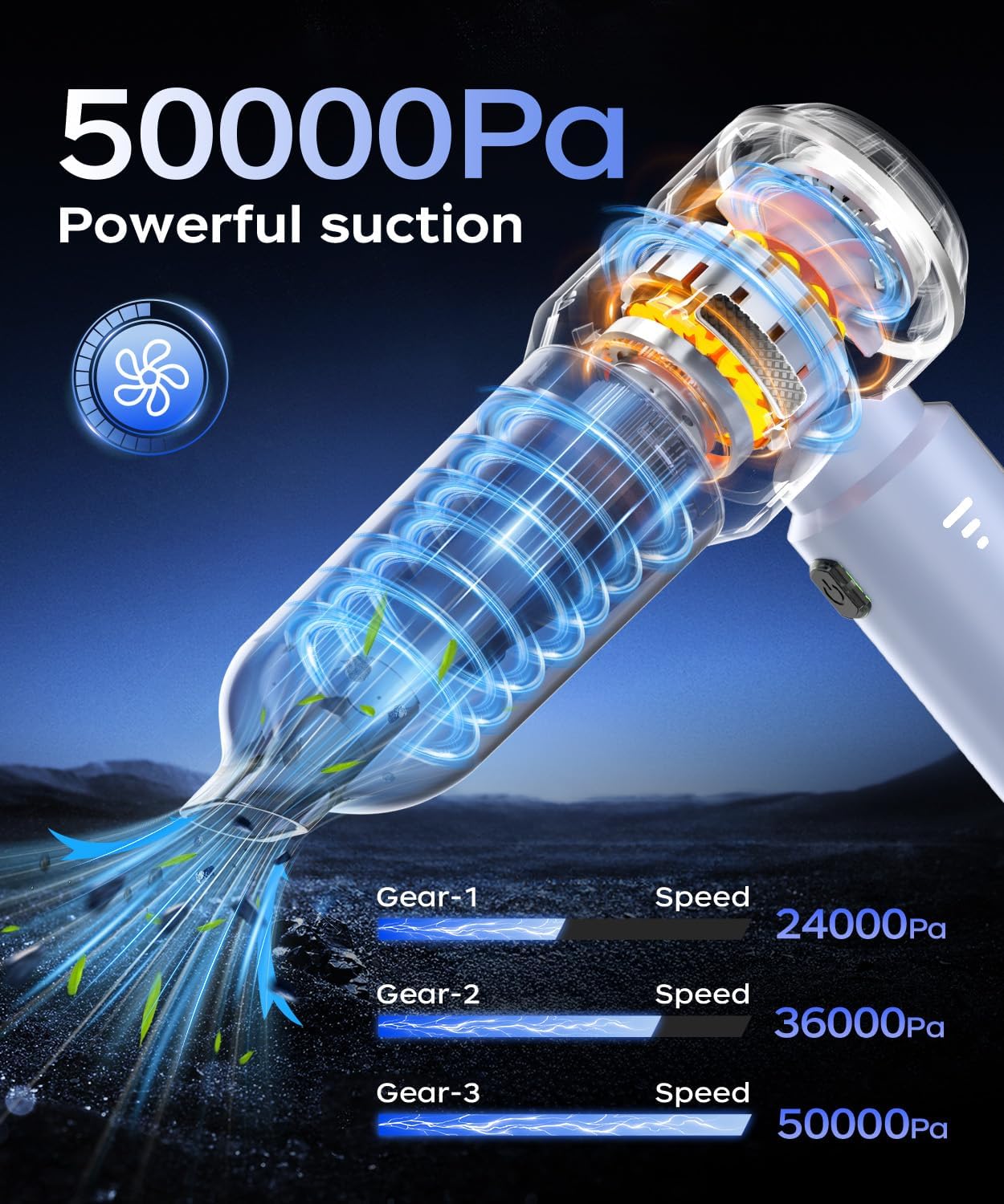 Detalle de VNOST Cordless Car Vacuum S7 Pro