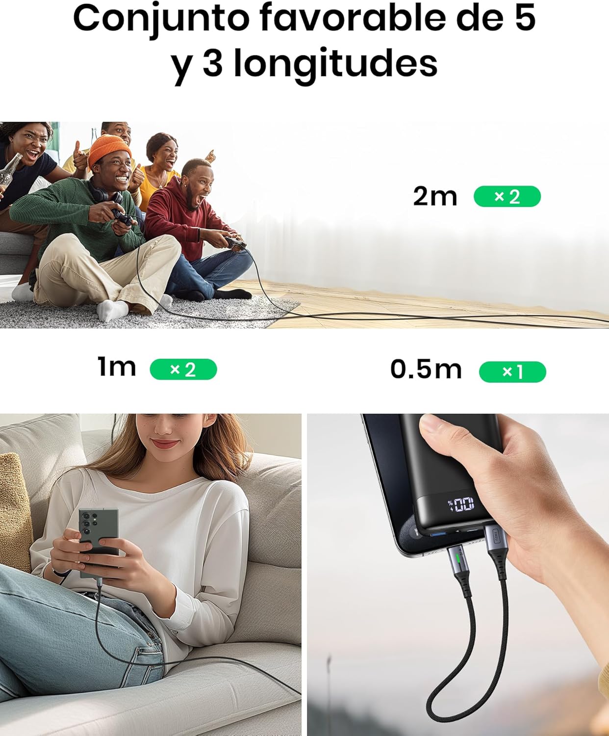 Thumbnail 6 de INIU Cable USB C Carga Rápida 3.1A