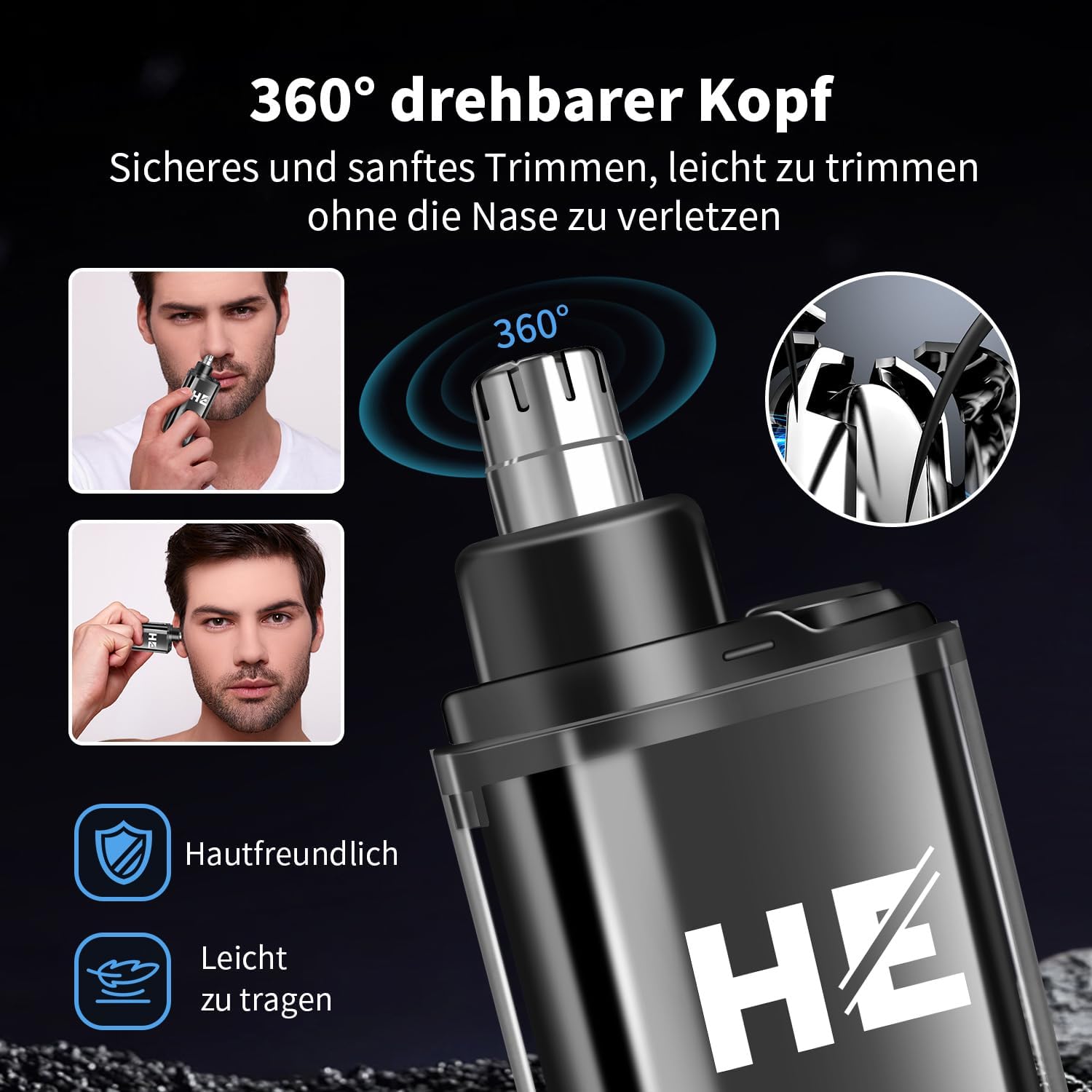 Detalle 2 de HIENA Professionelles Haarschneideset Trimmer