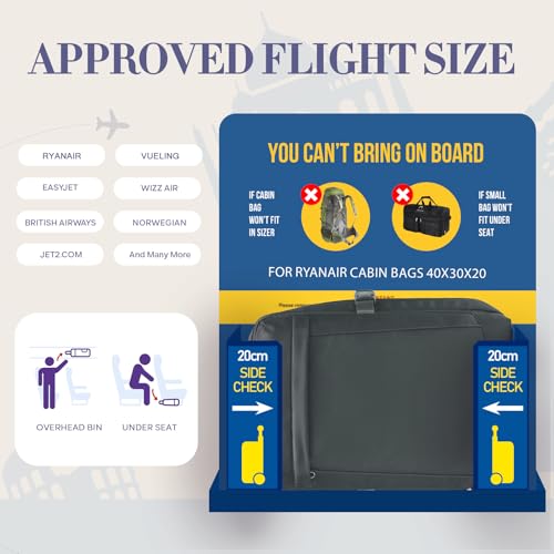 Thumbnail 1 de Yankony Ryanair Cabin Bags 40x30x20 Underseat Travel Backpack – Cabin Size