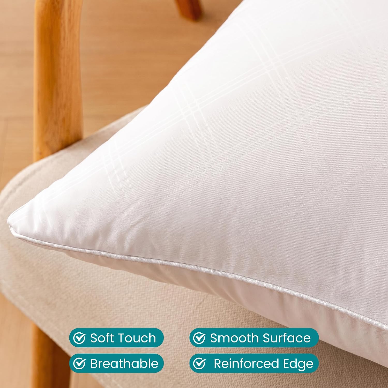 Detalle 2 de Oubonun Euro Pillow Inserts 28x28