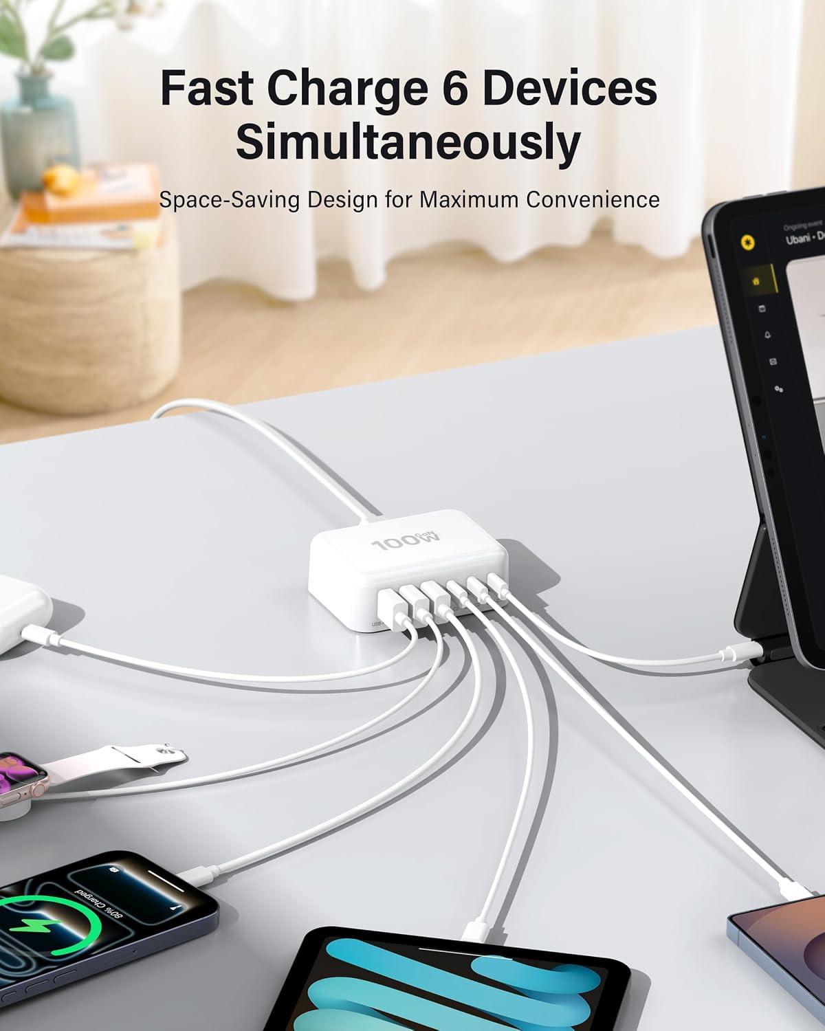 Thumbnail 3 de USB C Fast Charger 100W 6-Port GaN Charger