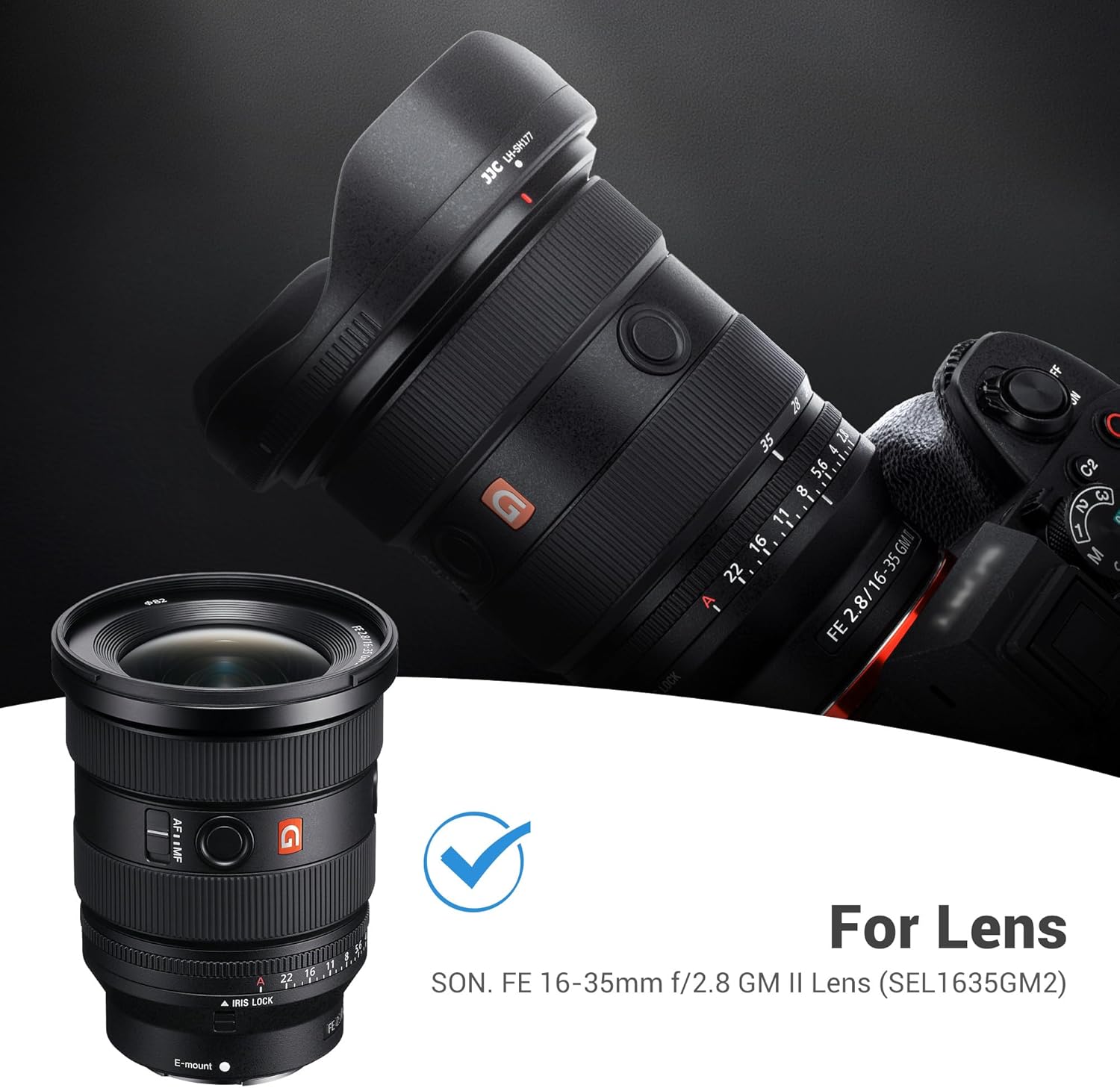 Detalle de JJC ALC-SH177 Lens Hood for Sony FE 16–35mm f/2.8 GM II