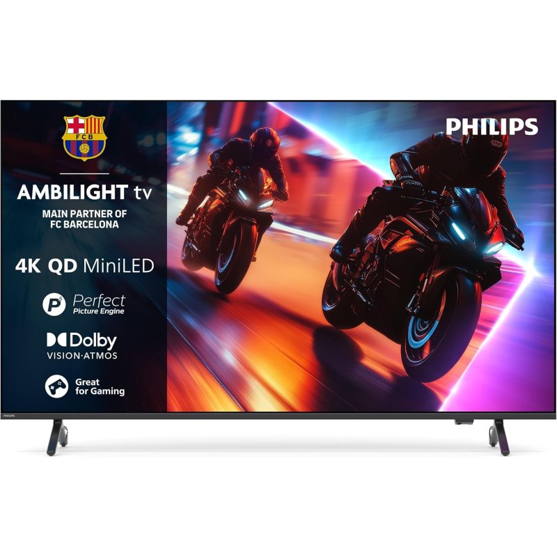 Detalle de TV Philips QD-Mini LED 75MLED910/12: 75" 4K UHD con Ambilight y HDR avanzado