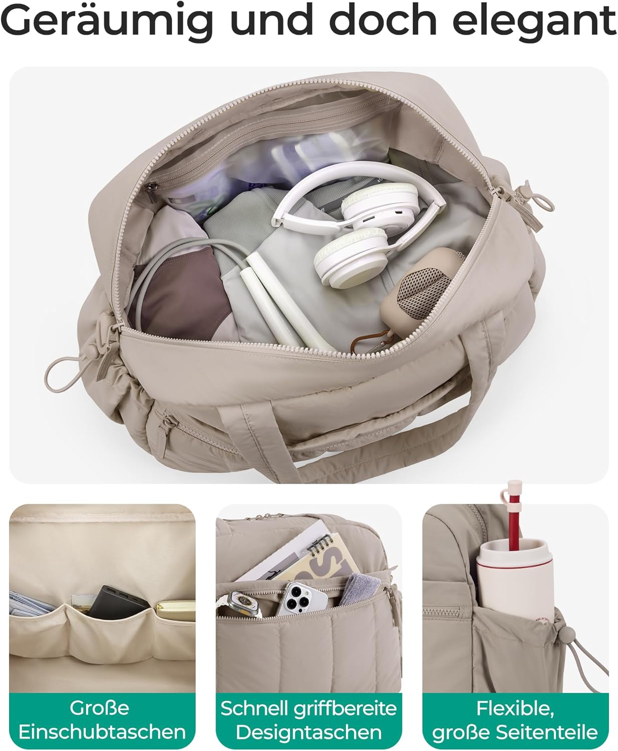 Detalle de BAGSMART Puffer Reisetasche 24L