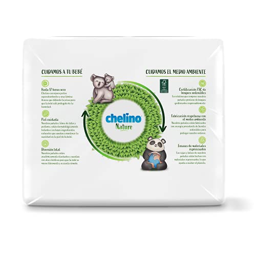 Detalle 2 de Chelino Nature Pañal Infantil Talla 6 (17-28 kg) – 162 Pañales