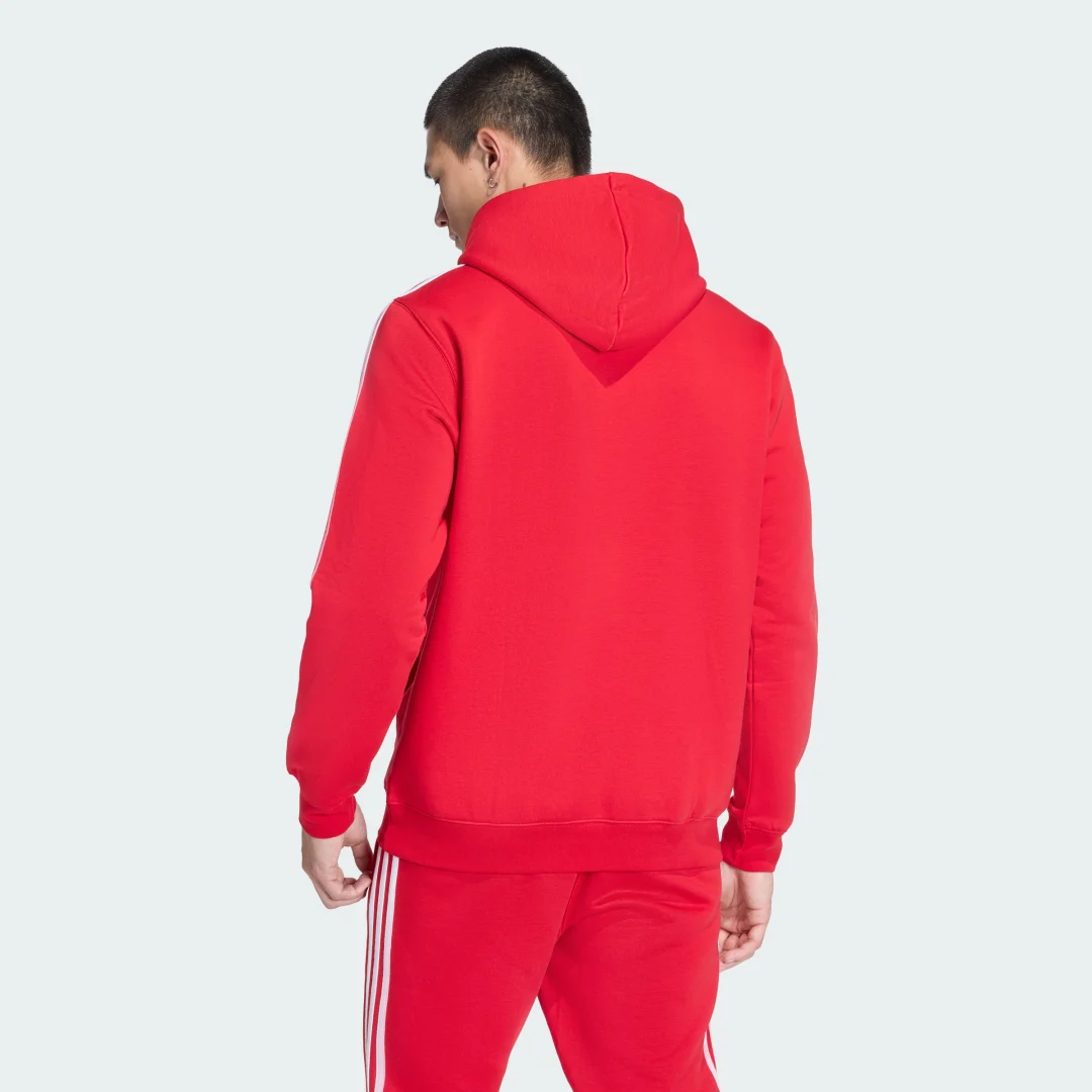 Thumbnail 1 de SUDADERA CON CAPUCHA 3 STRIPES de Adidas (Rojo) – estilo y comodidad en una prenda icónica
