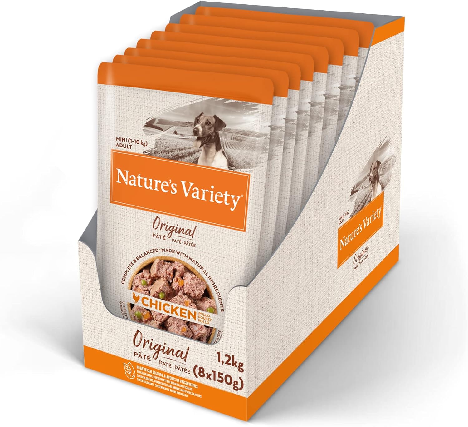 Detalle 2 de Nature's Variety Original No Grain - Paté para Perros Adultos Mini con Pavo | Caja 8 x 150 g