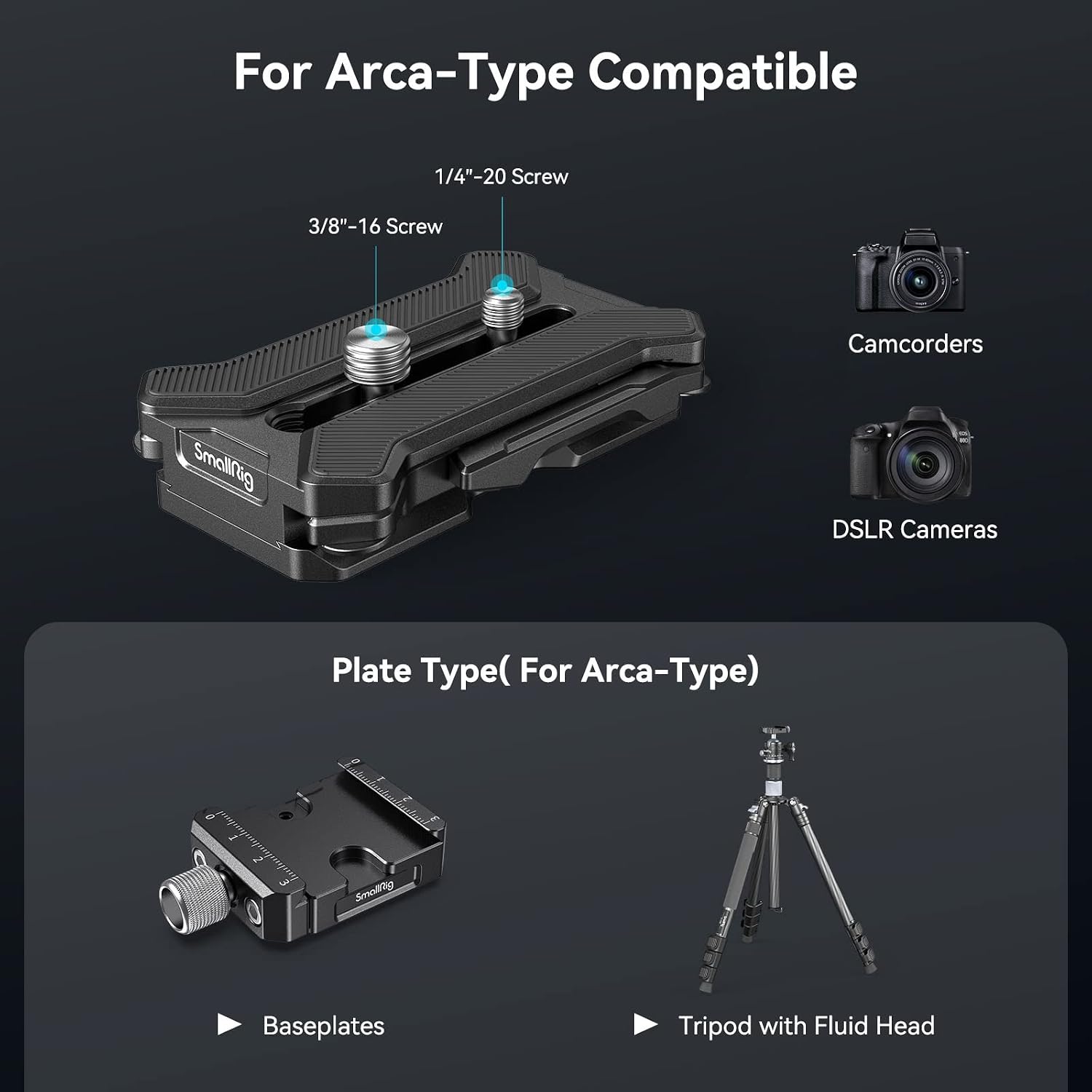 Thumbnail 1 de SmallRig Plaque Dégagement QR3913 Arca-Swiss