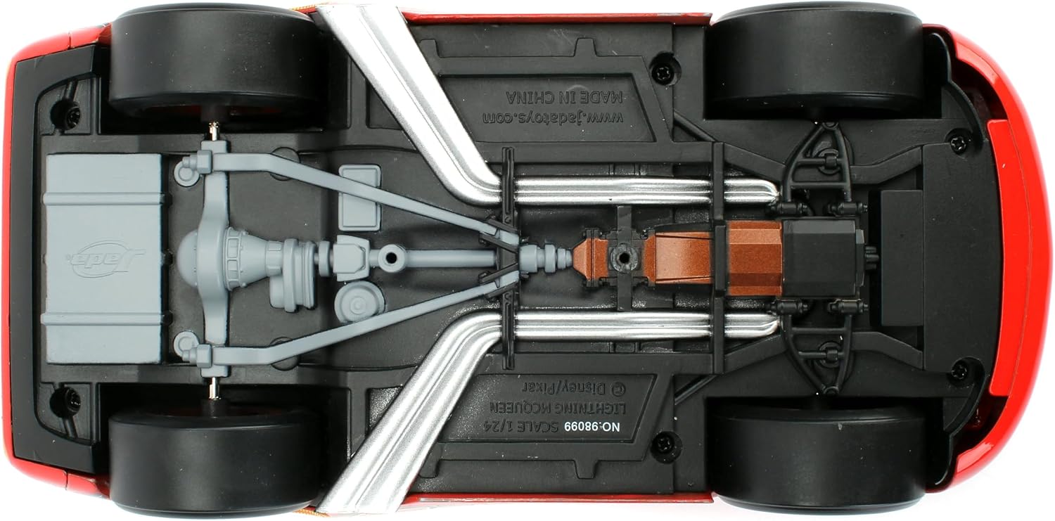 Detalle 1 de Jada 99751 ライトニング・マックィーン 1:24 ダイキャストカー タイヤラック付き