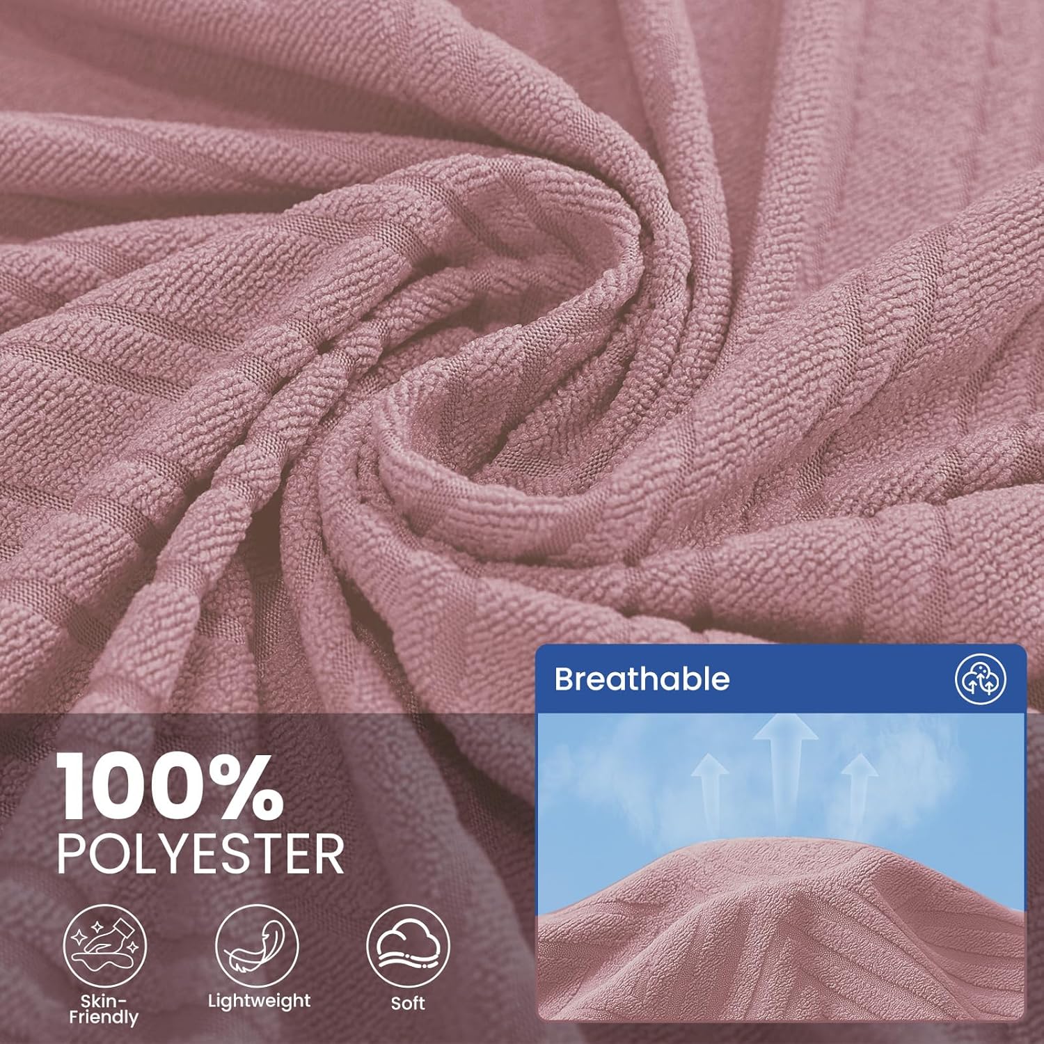 Thumbnail 3 de Ystyle Telo Copridivano Angolare 2 Pezzi – Copri Divano A L Antimacchia Lavabile Rosa 200x300 + 200x340 cm