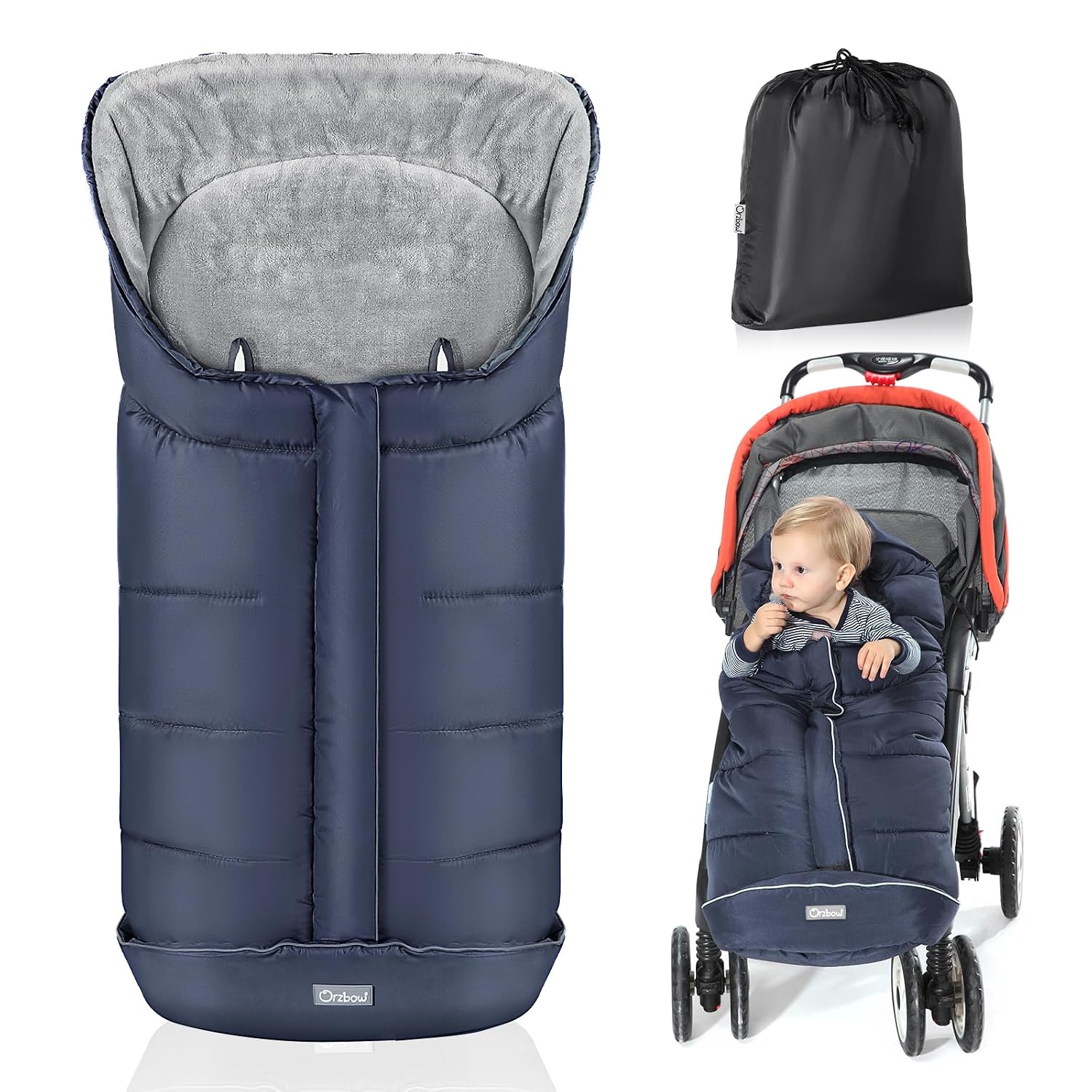 Thumbnail 6 de Orzbow Fußsack Kinderwagen 97 x 44 cm