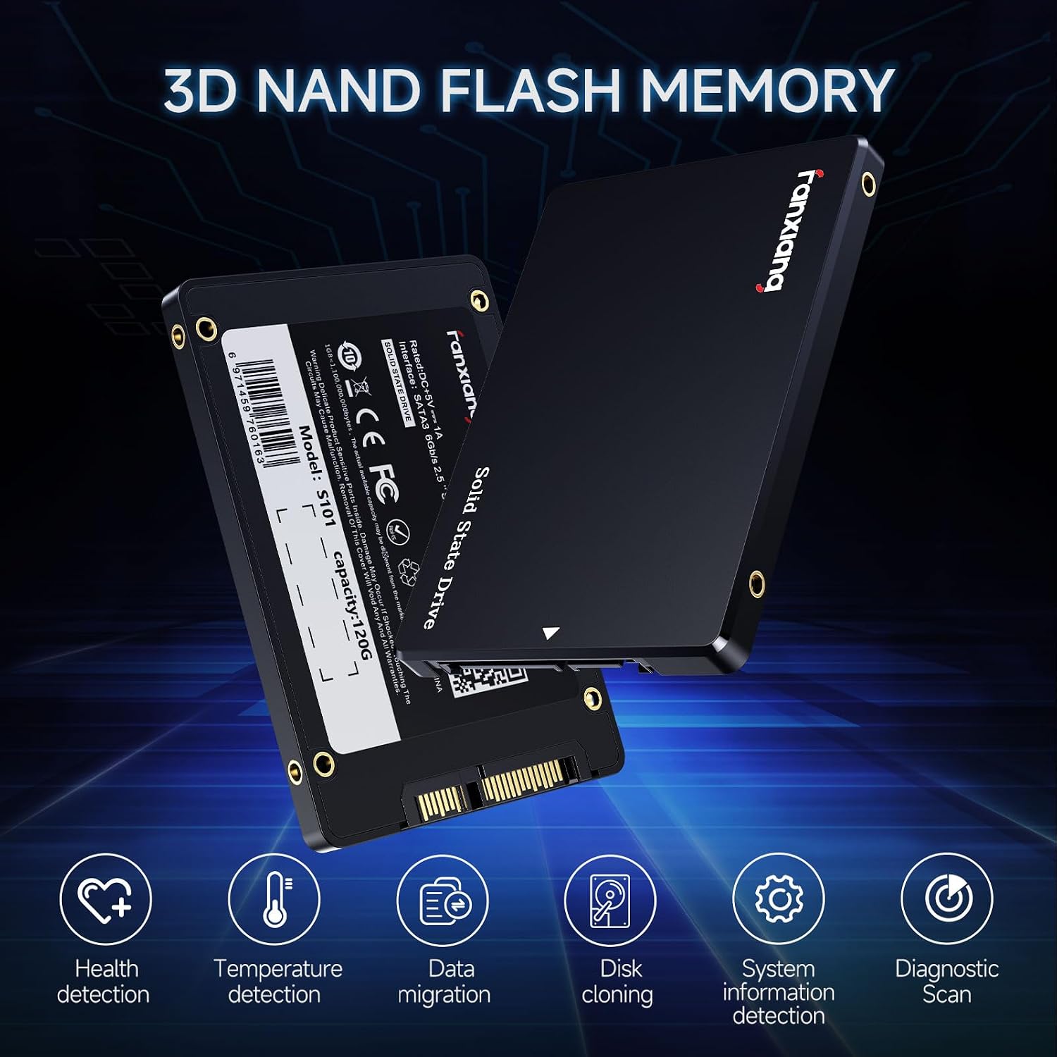 Thumbnail 6 de Fanxiang S101Q 256GB SSD SATA III 6Gb/s 2,5": affidabile upgrading per laptop, desktop e PC