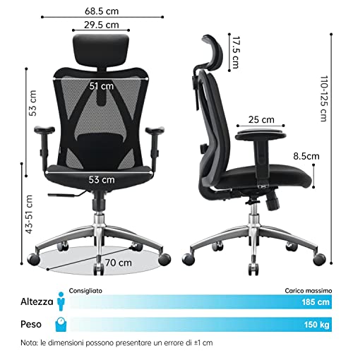 Thumbnail 2 de SIHOO M18 Silla Ergonómica