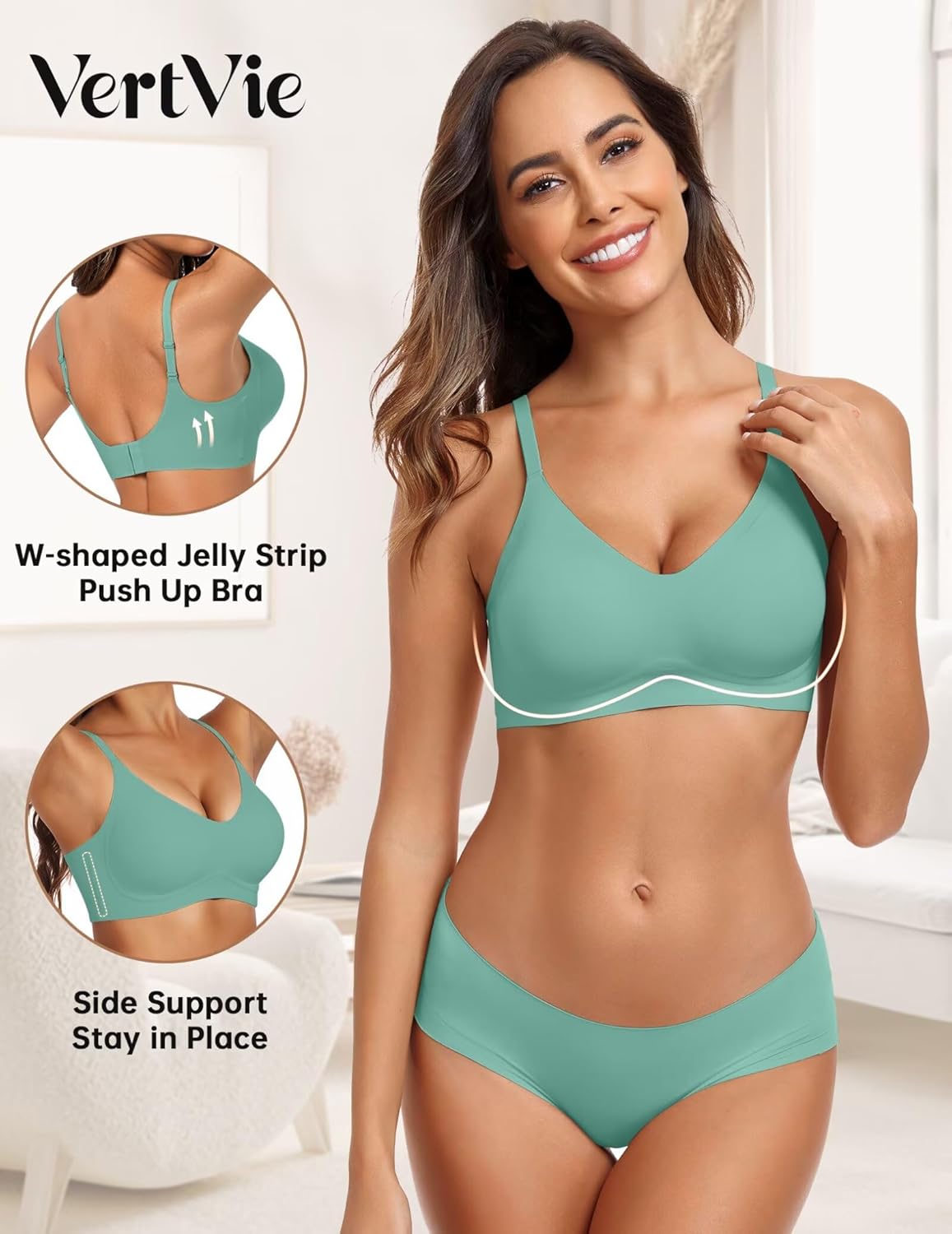 Detalle 2 de Vertvie Seamless Wireless Bralette