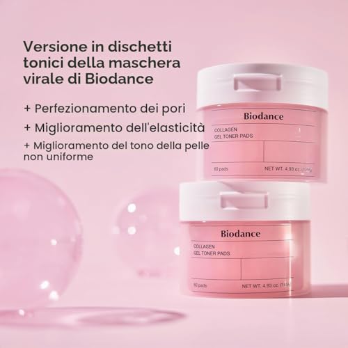 Detalle 2 de Biodance Collagen Gel Toner Pads — Dischetti rassodanti al Collagene, 60 pezzi