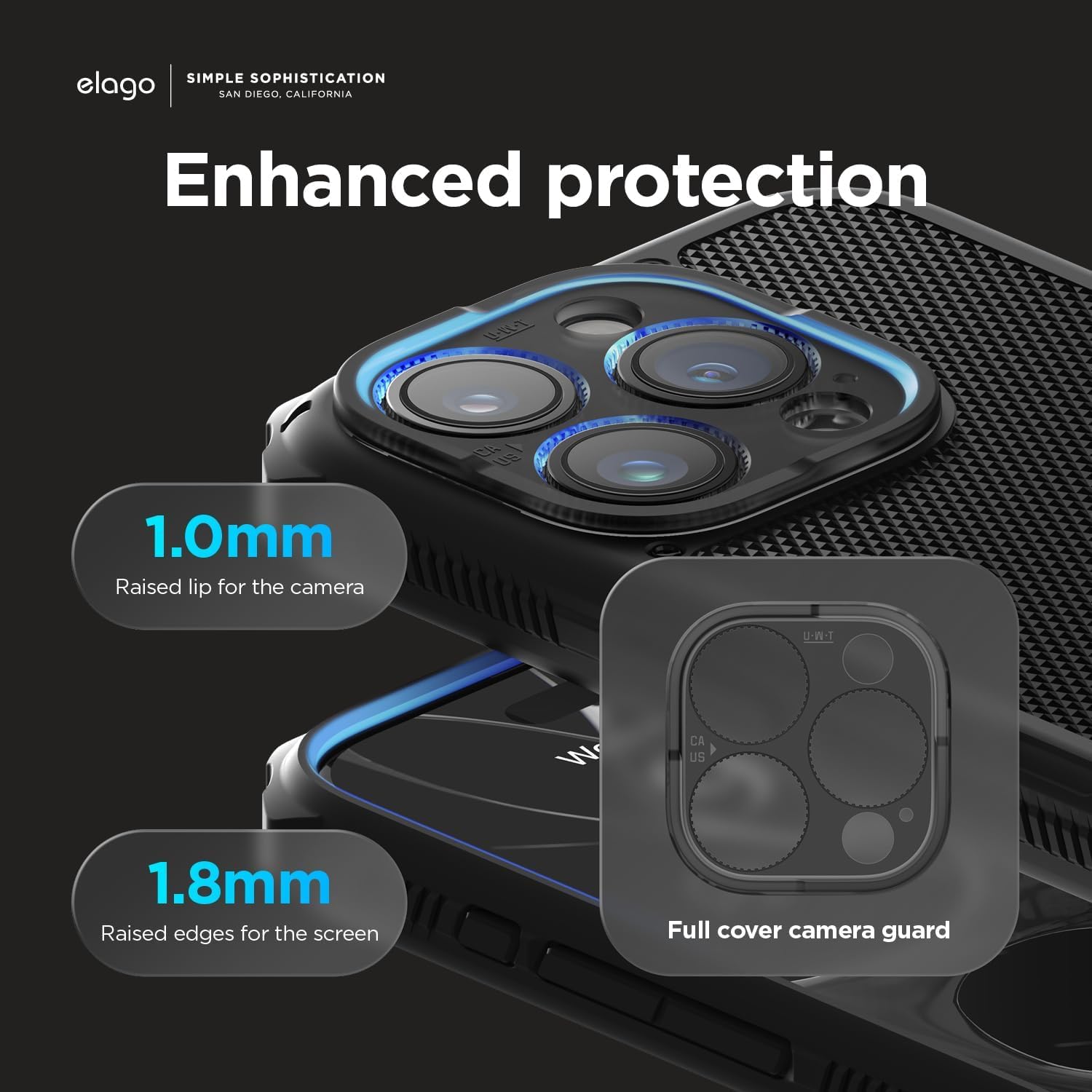 Thumbnail 2 de elago Cover Magnetica Armor per iPhone 15 Pro compatibile MagSafe in TPU + PC (Nero)