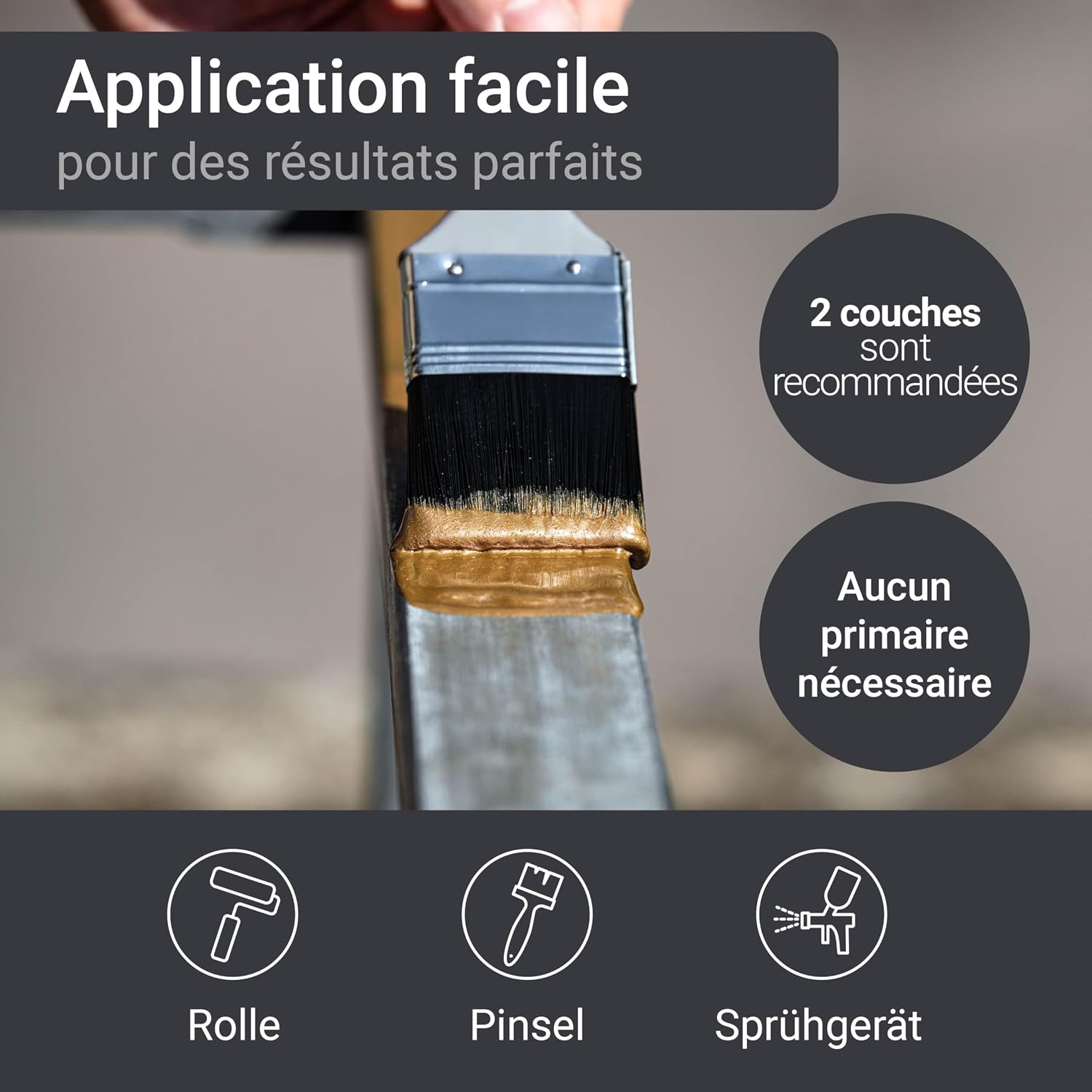 Detalle 2 de WO-WE W909 Peinture métal mat 5L