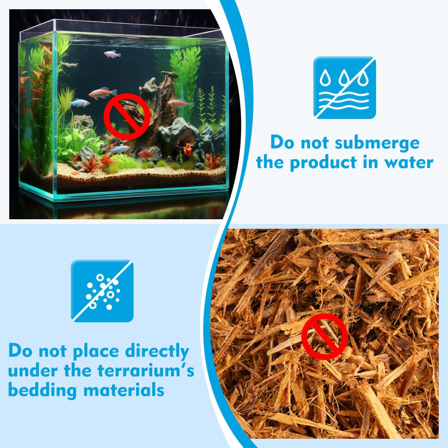 Thumbnail 4 de Nobleza tappetino riscaldante per rettili con termostato 10 livelli, 7W (28x15 cm)