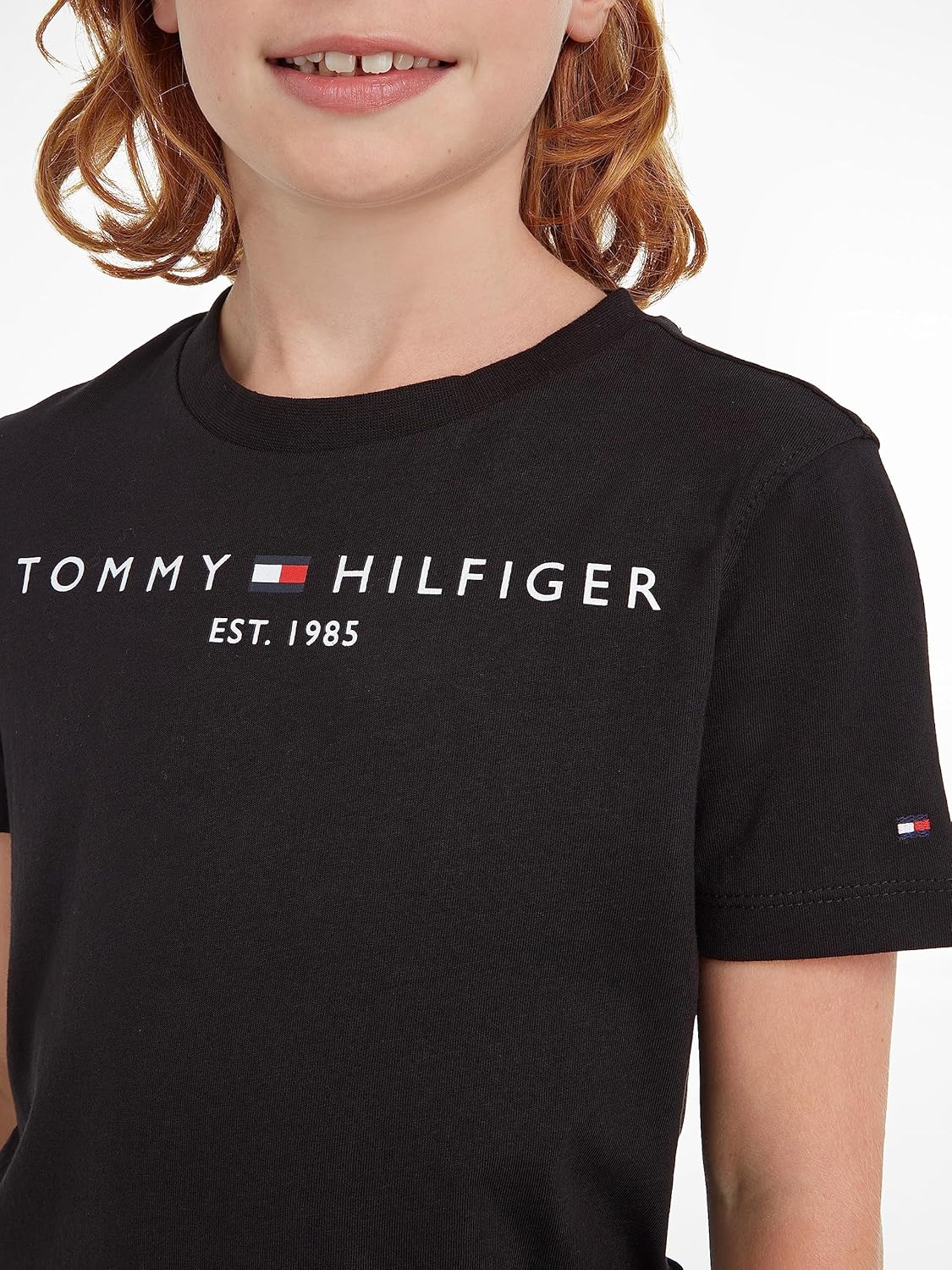 Thumbnail 3 de Tommy Hilfiger Kinder Unisex Kurzarm Essential Tee – Rundhalsausschnitt