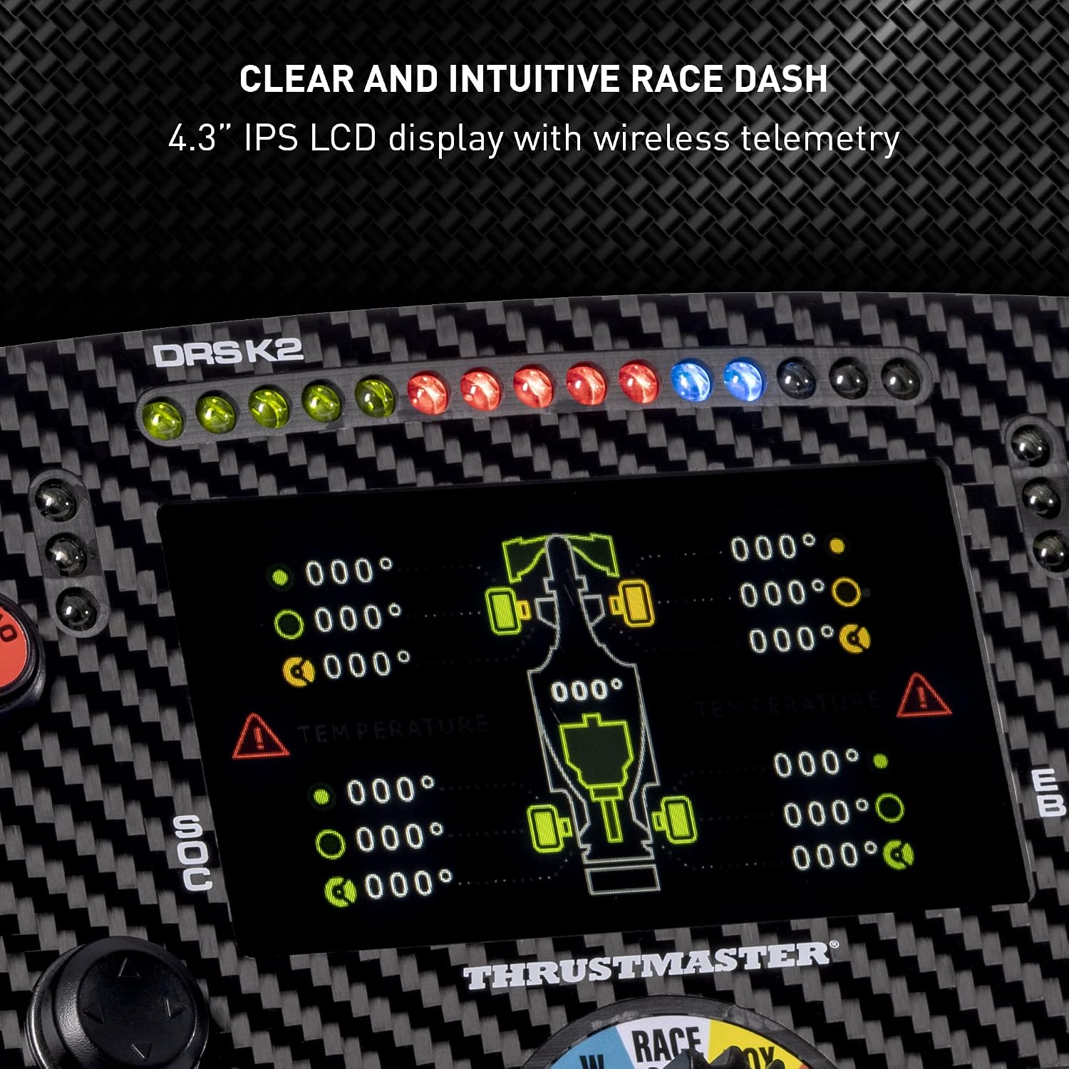 Detalle de Thrustmaster 4060320 Formula Wheel Add-On Ferrari SF1000 Edition カーボン製ステアリングホイール