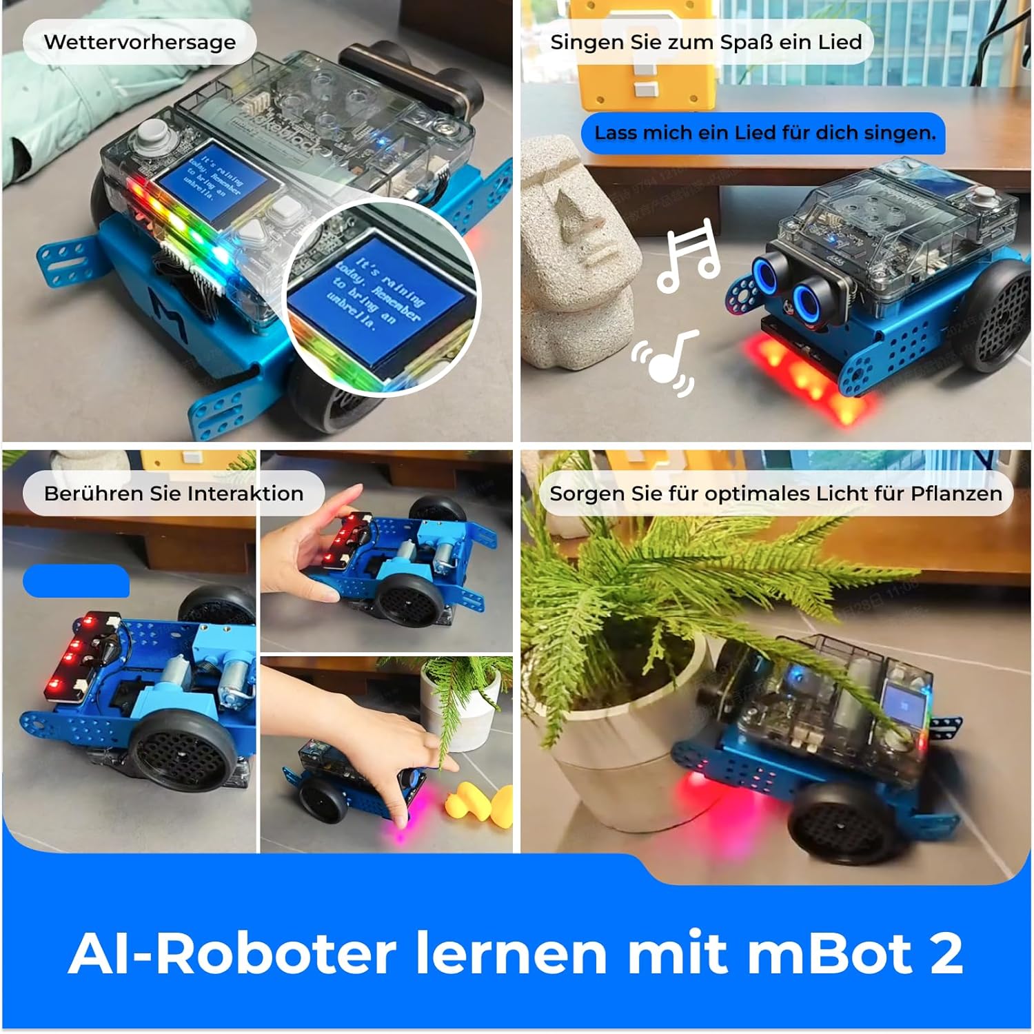 Detalle 1 de Makeblock mBot 2 Programmierbarer Roboter für Kinder