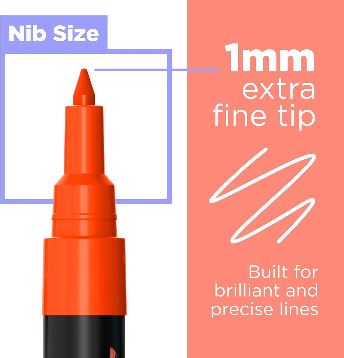 Thumbnail 2 de Chalkola Chalk Pens pack of 40 (Neon, Classic & Metallic) – extra fine 1mm liquid chalk markers for non-porous surfaces