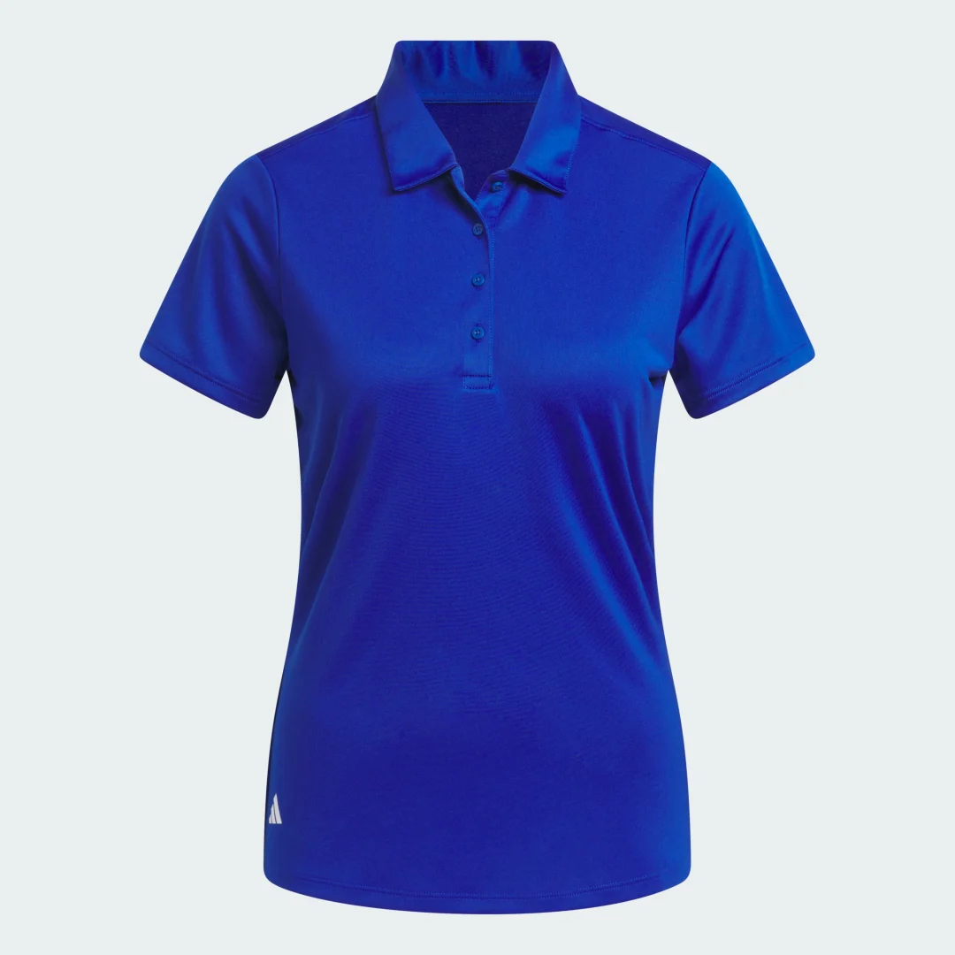 Thumbnail 3 de Adidas Solid Performance, polo azul de mujer de manga corta