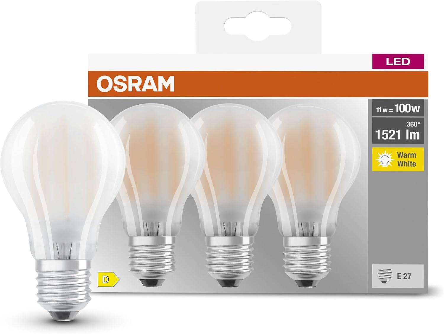 Detalle de OSRAM LED Classic A100 1.521 lúmenes, 2700K