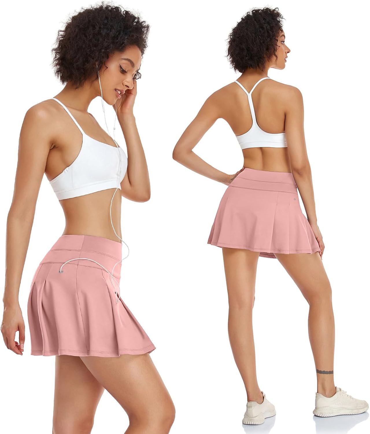 Thumbnail 3 de VUTRU Damen Tennisröcke Hohe Taille Skort mit Innenhose – atmungsaktiv, mit versteckter Tasche