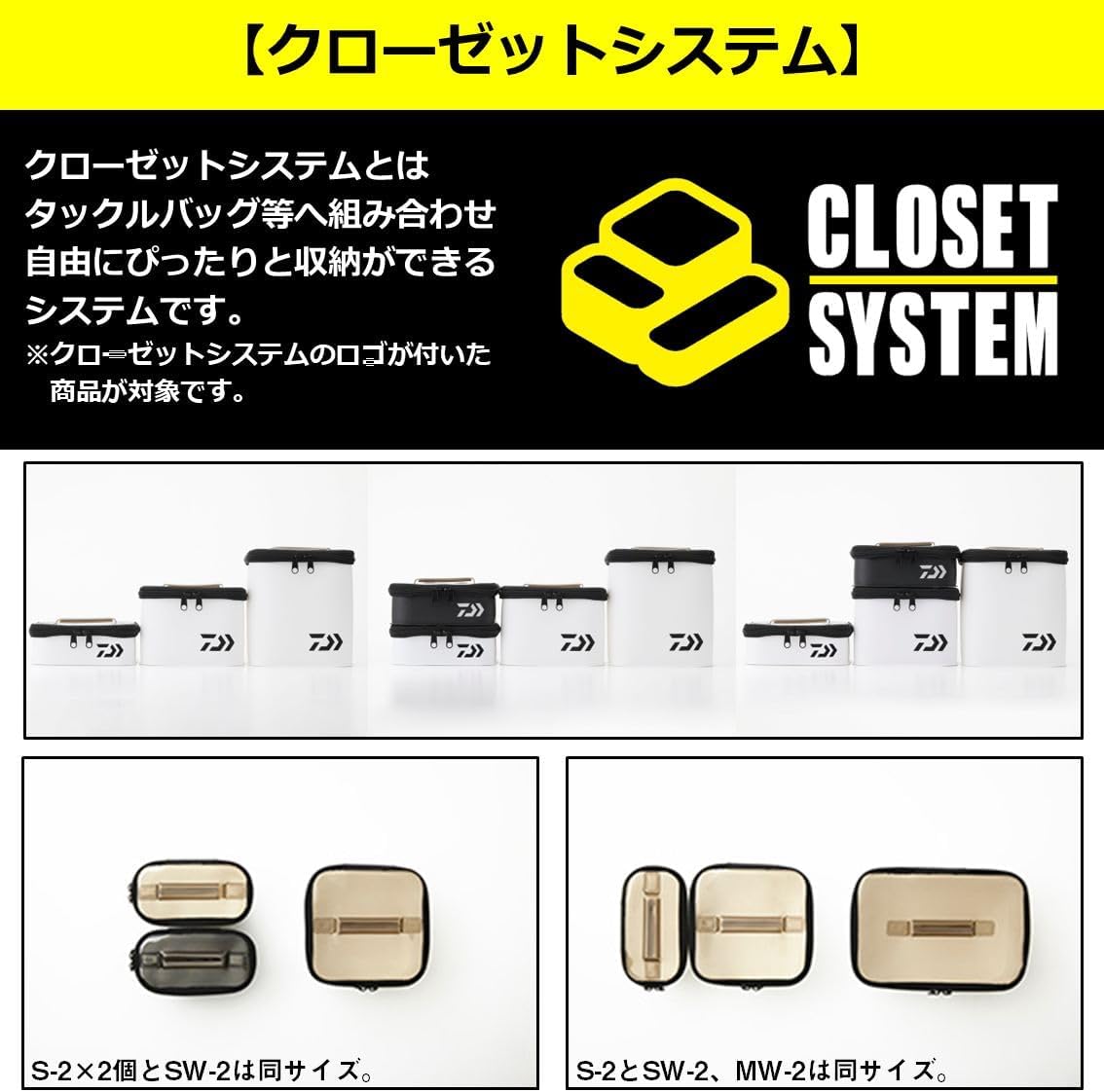 Detalle de ダイワ(DAIWA) システムツールバッグ S-1 MESH(A) ホワイト 全面メッシュ・透明ブラックフタ