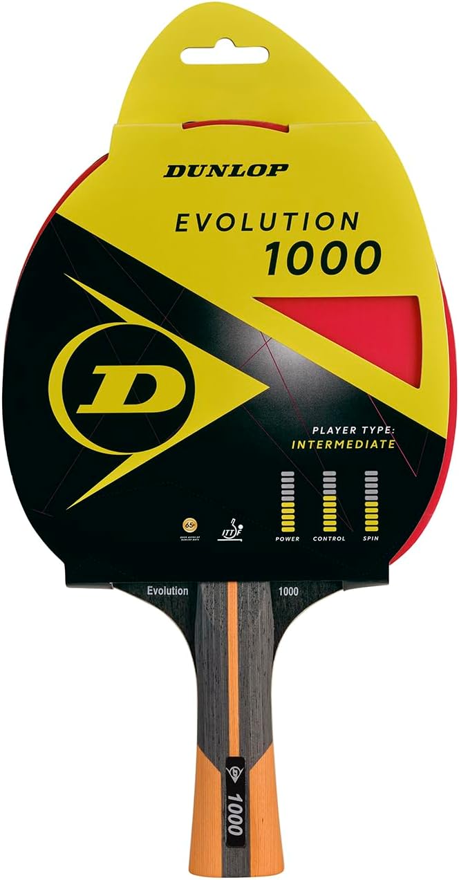 Detalle 2 de Dunlop Evolution 1000 Table Tennis Bat, White