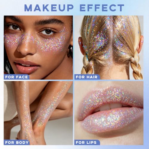 Thumbnail 5 de Noerrors Roll-on Holographic Body Glitter Gel: Dazzling Mermaid Sparkle for Festivals and Everyday Glam