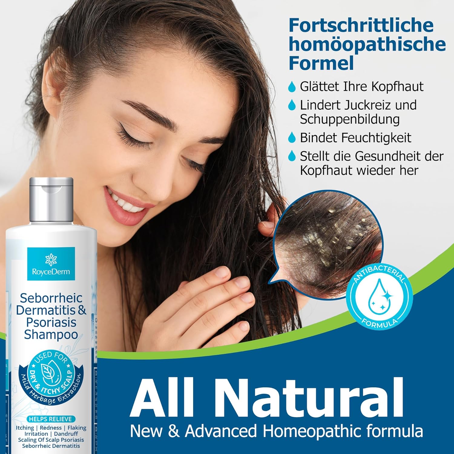 Thumbnail 1 de RoyceDerm Seborrhoisches Schuppenflechte Shampoo für Kopfhaut und Körper