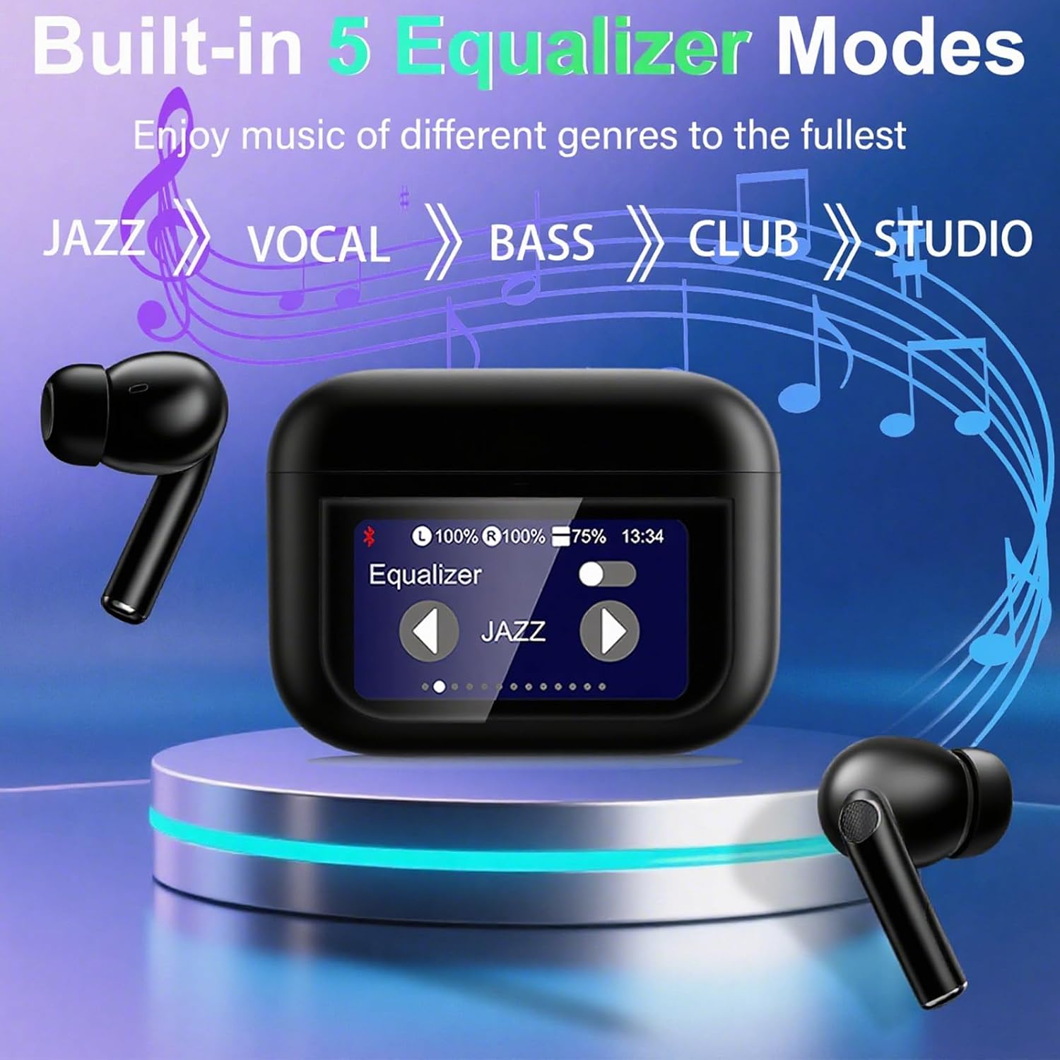 Thumbnail 4 de Wireless Earbuds 48H Bluetooth 5.4 Noise Cancelling