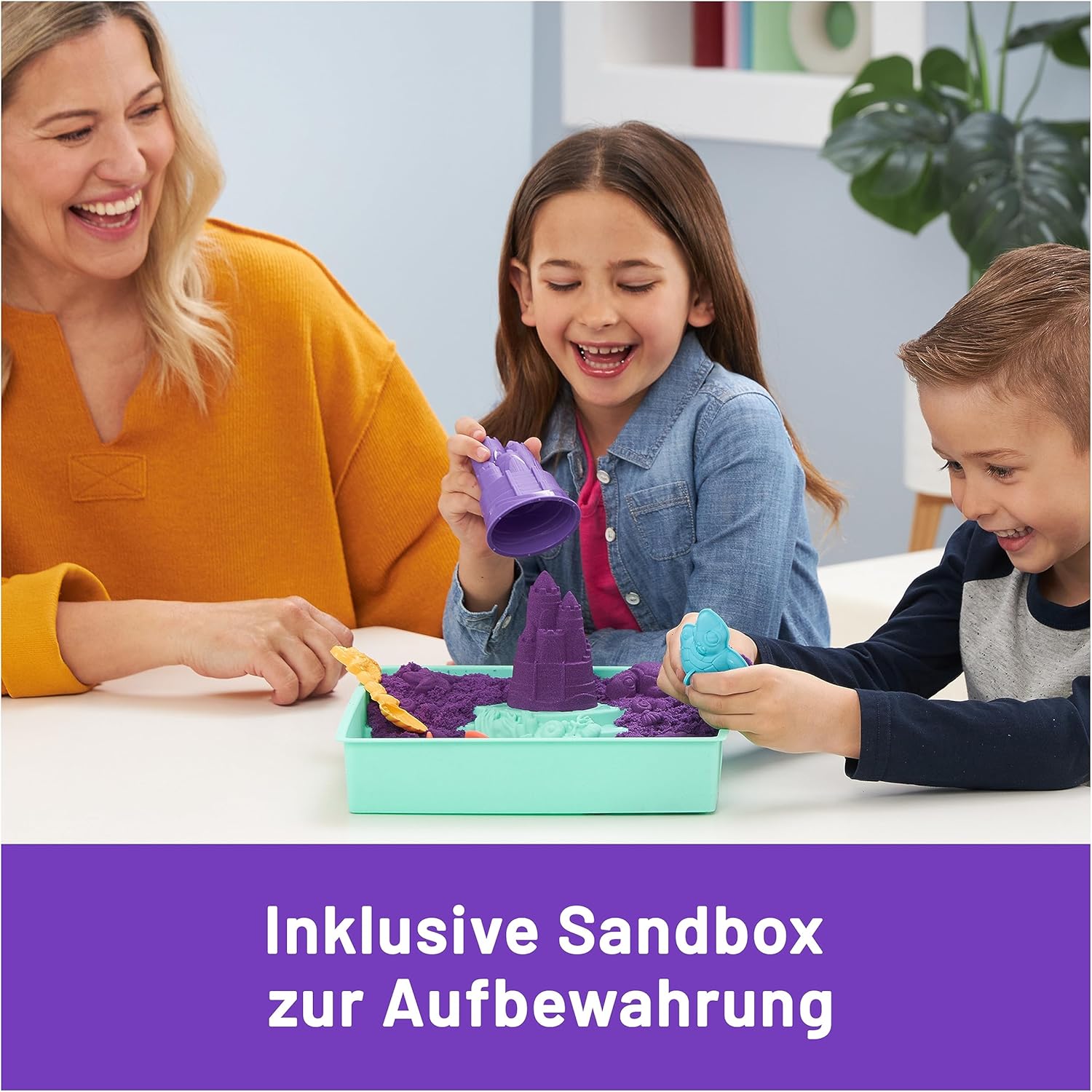 Thumbnail 4 de Kinetic Sand Sandbox Set Lila 454 g