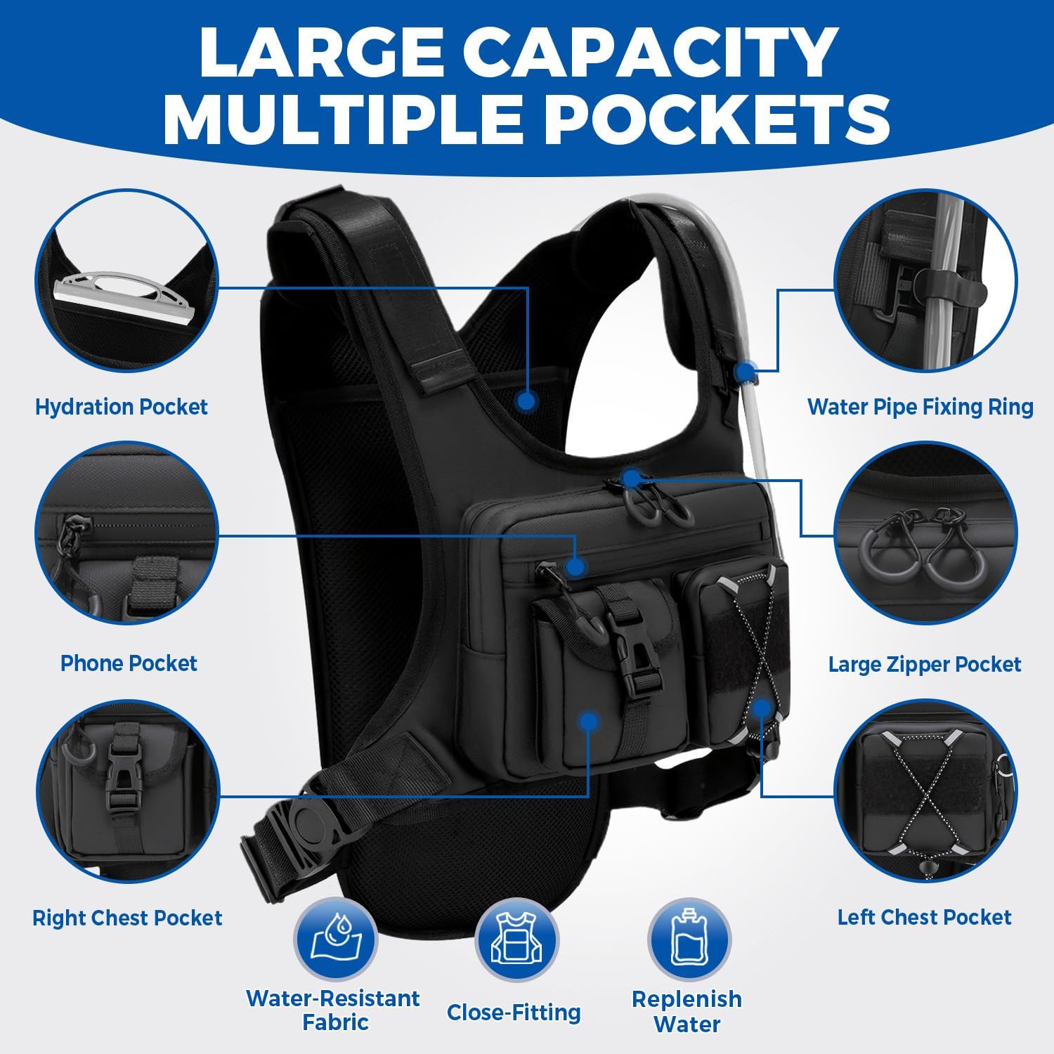 Thumbnail 1 de Criuage USA Running Hydration Vest 2.0L